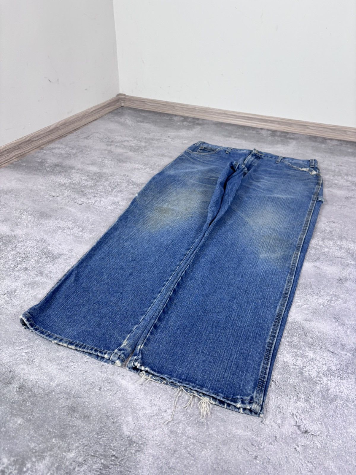 Dickies Dickies Men’s Denim Jeans Faded Blue USA Carpenter Workwear Size US 36 / EU 52 - 12 Thumbnail