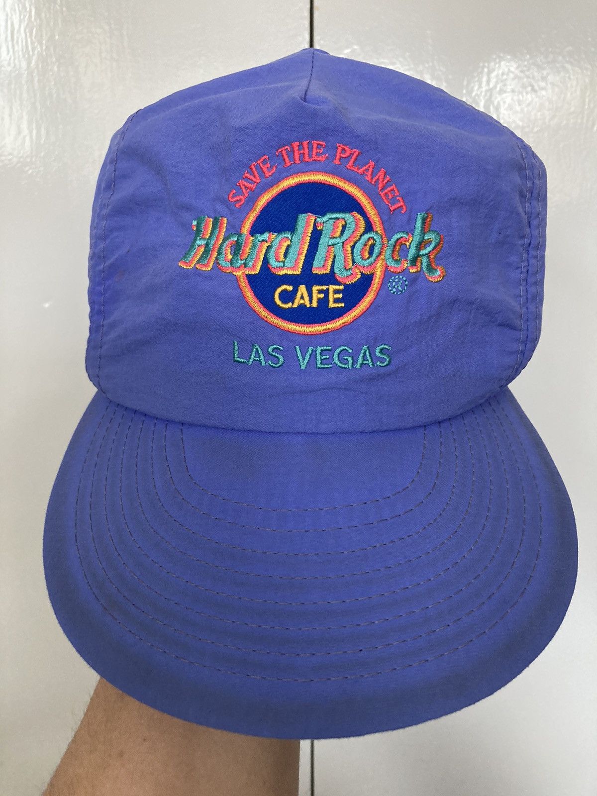 Hard Rock Cafe × Vintage HARD ROCK CAFE LAS VEGAS HAT CAP SAVE THE PLANET VINTAGE 90S Size ONE SIZE - 1 Thumbnail
