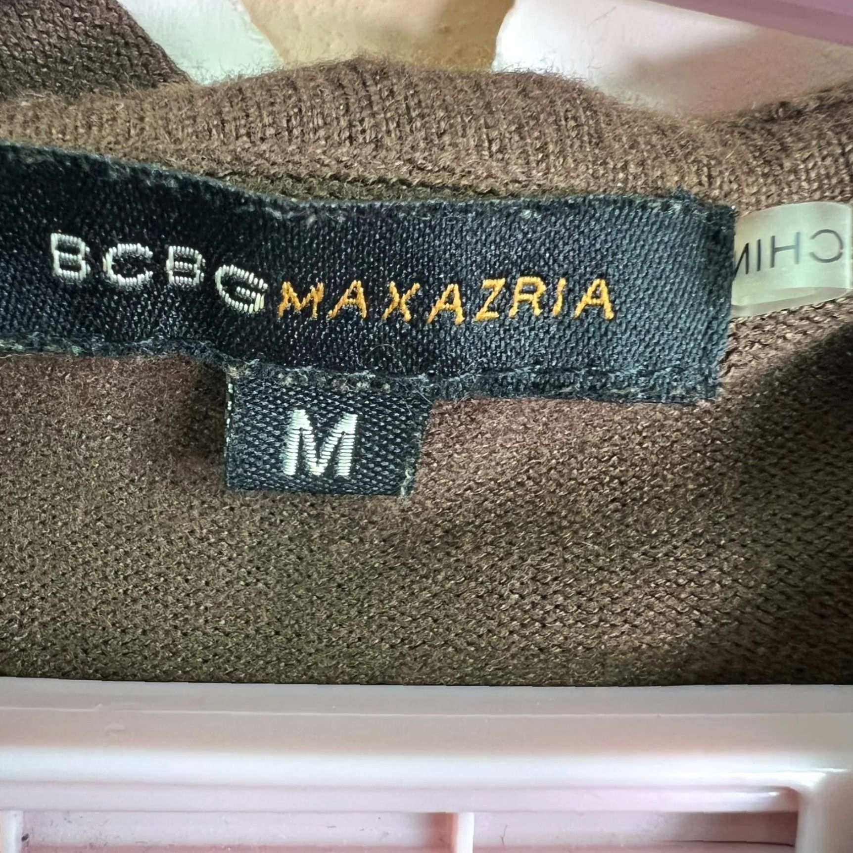 Bcbgmaxazria BCBGMAXAZRIA Rhinestone Hoodie Womens Size M Brown Full Zip Activewear 90s Size M / US 6-8 / IT 42-44 - 4 Thumbnail