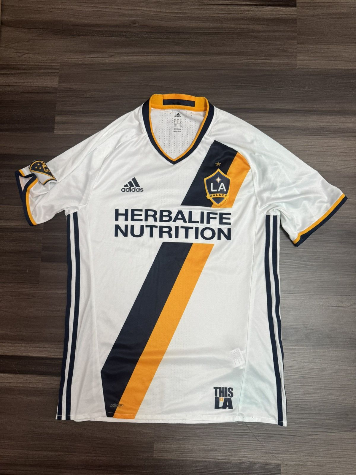 Adidas Adizero LA Los Angeles Galaxy #33 Villarreal Soccer Jersey Size US L / EU 52-54 / 3 - 1 Thumbnail