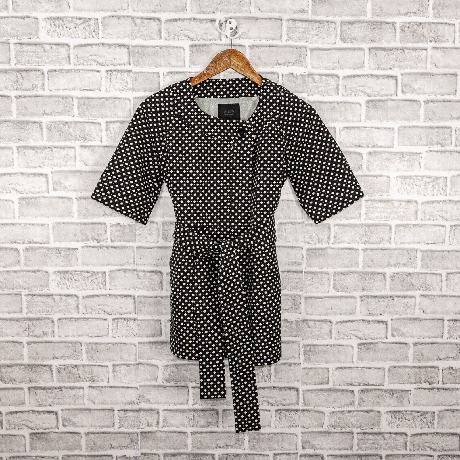J.Crew J.Crew Collection Belded Jacket in Black with with dot Size XS / US 0-2 / IT 36-38 - 7 Thumbnail
