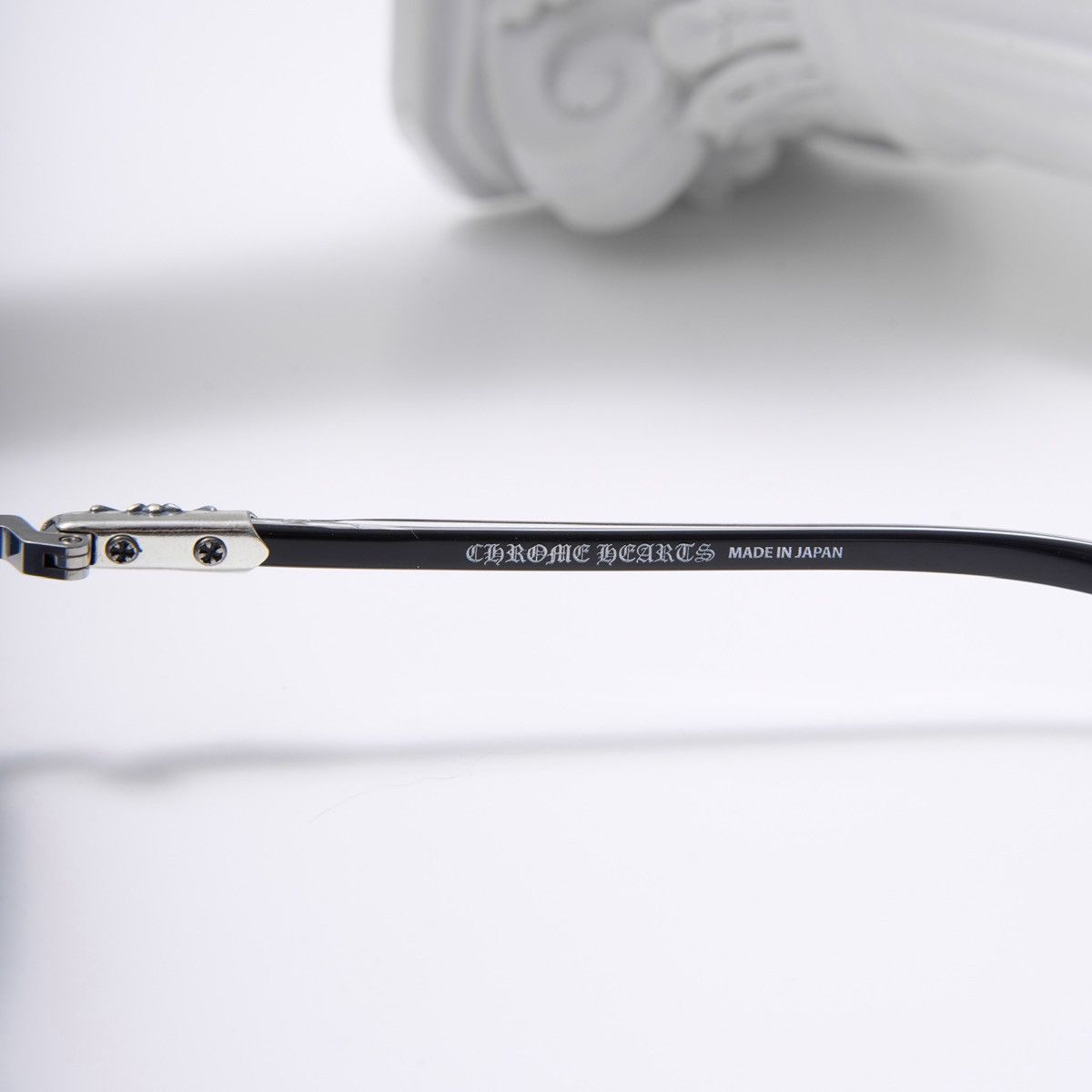 Chrome Hearts CHROME HEARTS NIP SLIP BRUSHED ALLOY/BLACK-BLACK-PLASTIC SUNGLASSES Size ONE SIZE - 4 Thumbnail