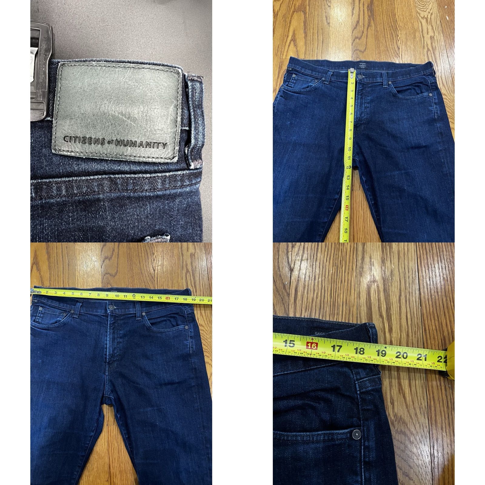 Citizens Of Humanity Citizens of Humanity Jeans Men 38x30 Blue Denim Straight Mid Rise 5-Pocket USA Jeans Mens Regular Size 38x30 Classic Wash Medium Color Blue USA Size US 38 / EU 54 - 8 Thumbnail