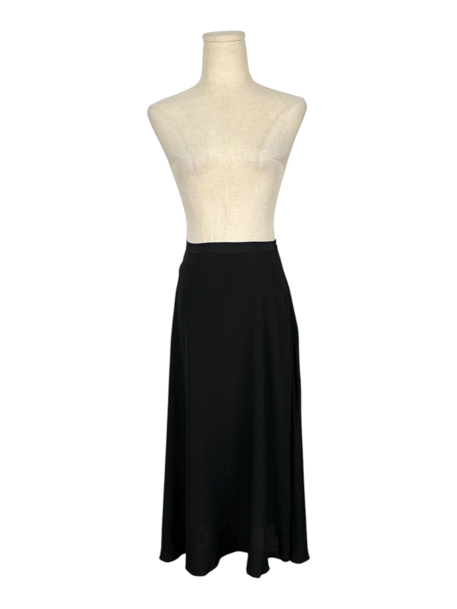 Dior Christian Dior Black Silk Midi Skirt Size 25" / US 0 / IT 36 - 1 Thumbnail