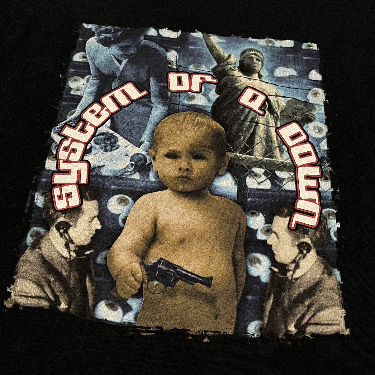 Band Tees Rare Vintage System of a Down Baby Gun Graphic Logo Band Tee Size US XL / EU 56 / 4 - 3 Thumbnail