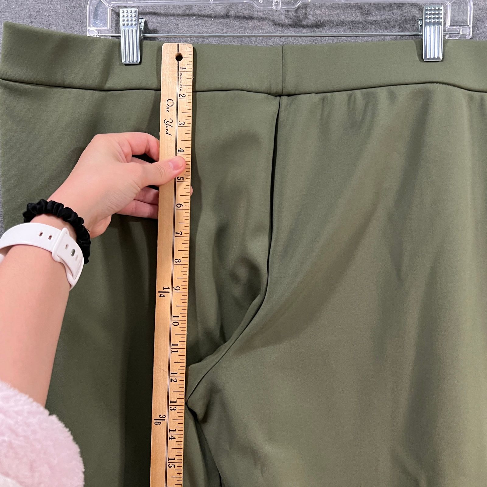 Other Isaac Mizrahi Live! Superknit Skinny Ankle Pant Fresh Olive Size 36" / US 14 / IT 50 - 6 Thumbnail