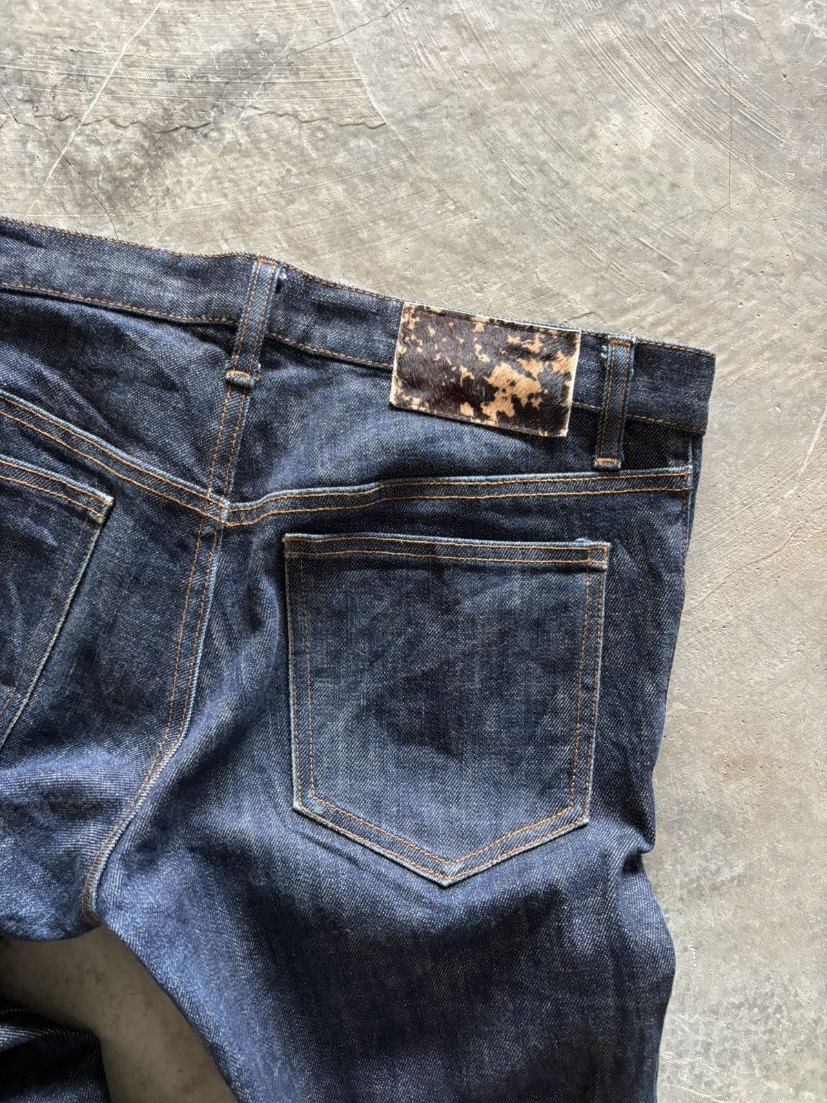 Shellac SHELLAC japanese denim slim style hedi slimane ish fit stack Size US 33 - 14 Thumbnail