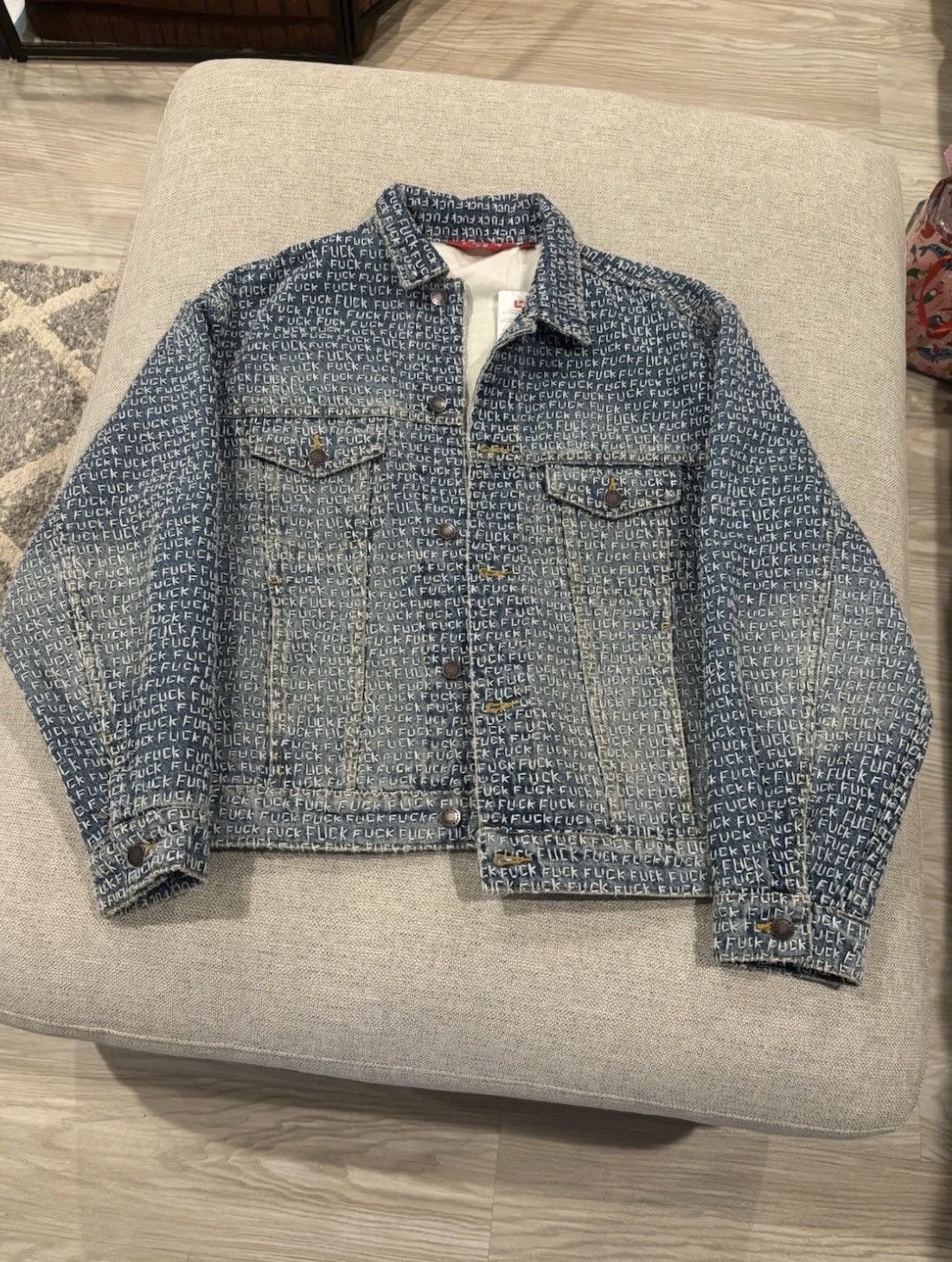 Supreme Supreme f*ck stitch denim jacket Size US M / EU 48-50 / 2 - 1 Thumbnail