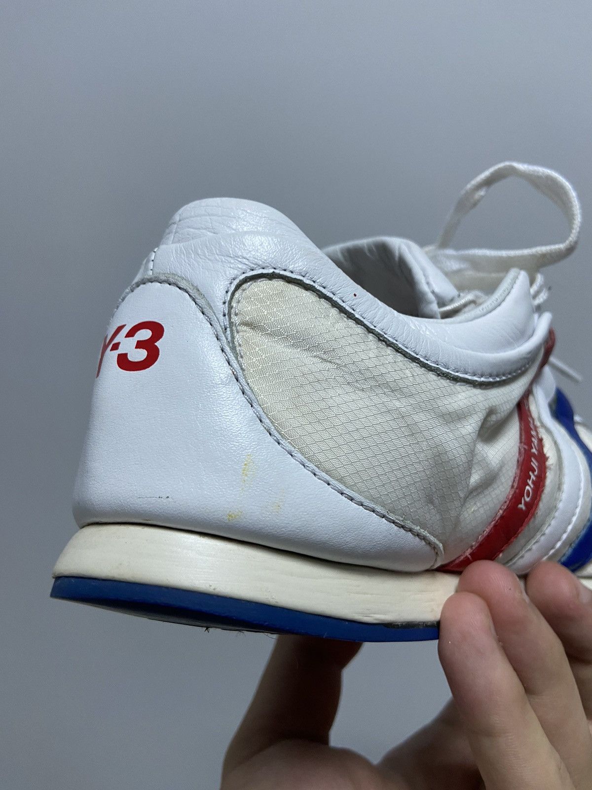 Vintage × Y-3 × Yohji Yamamoto Y 3 Yohji Yamamoto Vintage Leather Sneakers France Japanese Size US 8.5 / EU 41-42 - 12 Thumbnail