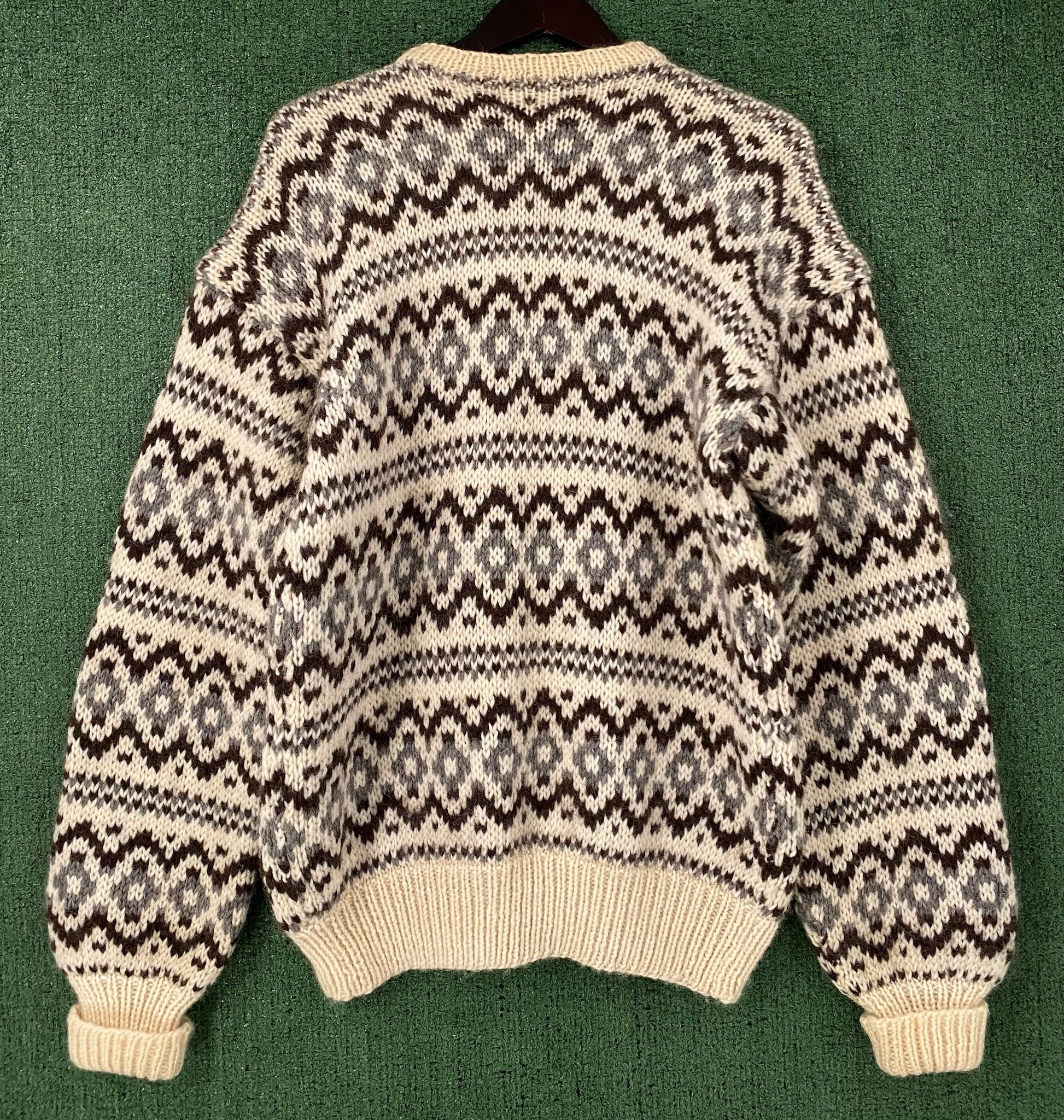 Other Musk Ox Copenhagen Wool Fair Isle Cardigan Sweater Large Size L / US 10 / IT 46 - 5 Thumbnail