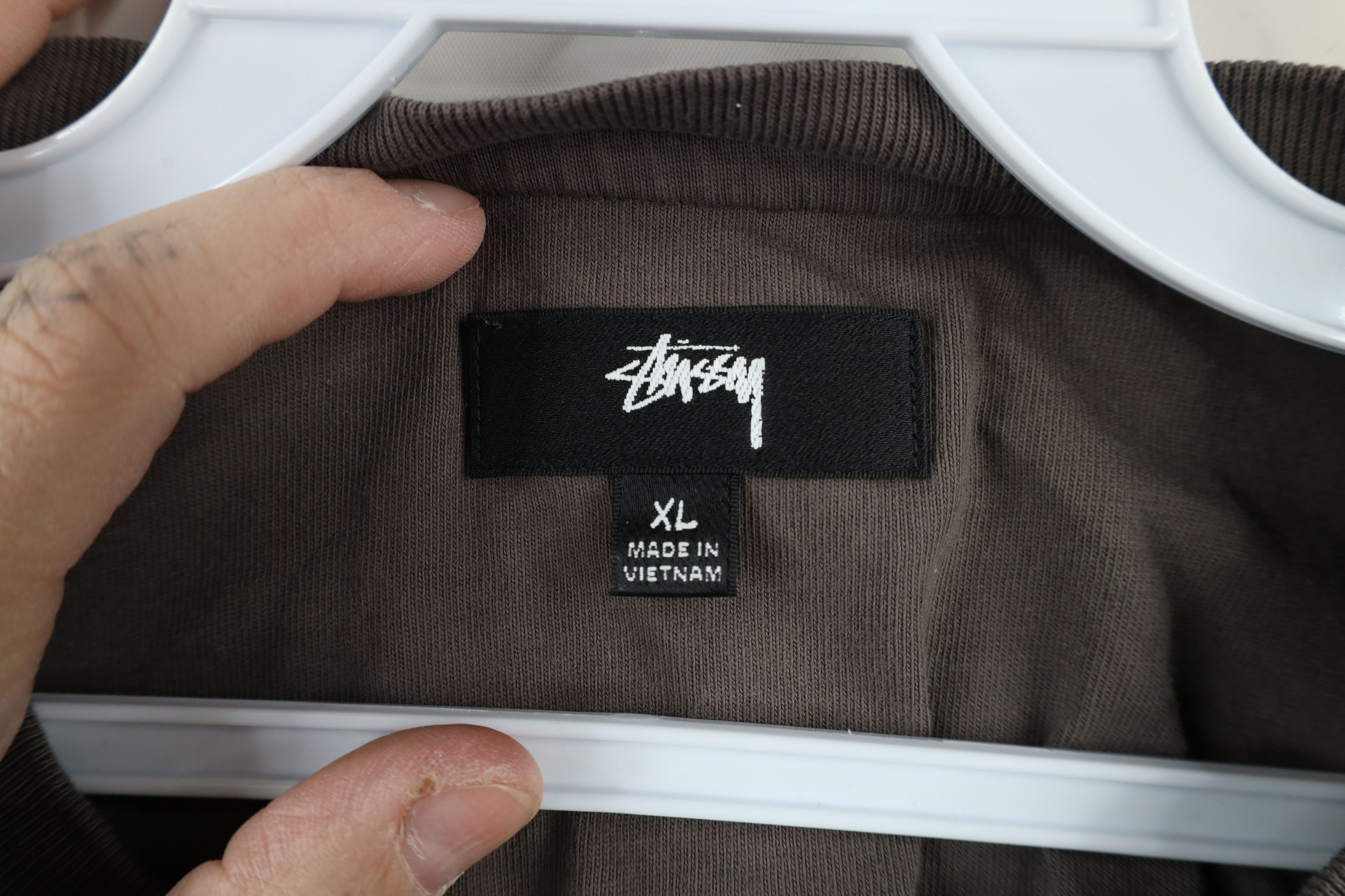 Stussy × Vintage Vintage Stussy Out Inside Out Long Sleeve T-Shirt Gray Size US XL / EU 56 / 4 - 7 Thumbnail