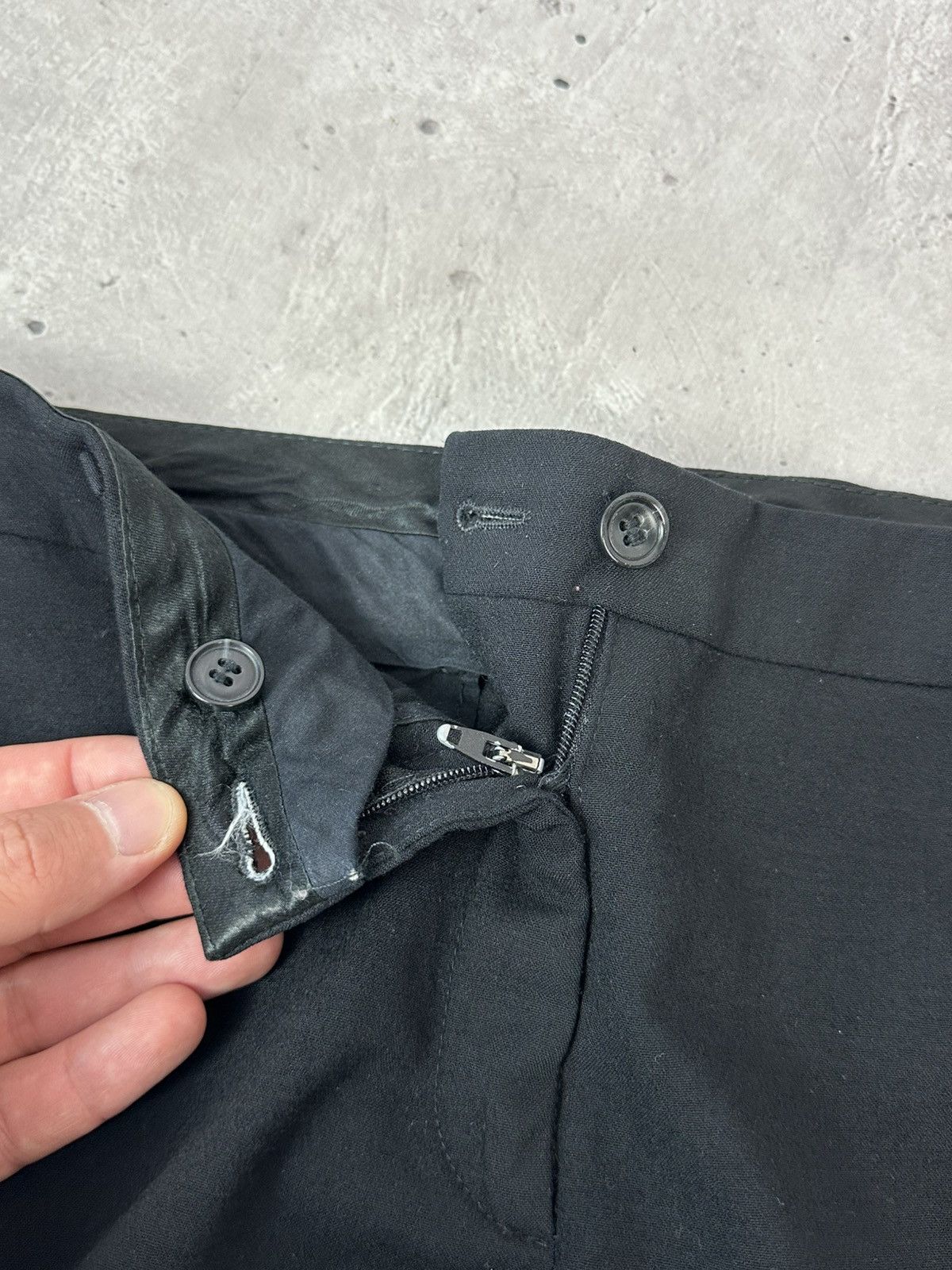 Tagliatore Tagliatore Black Wool Straight Men’s Dress Pants Size US 33 - 12 Thumbnail