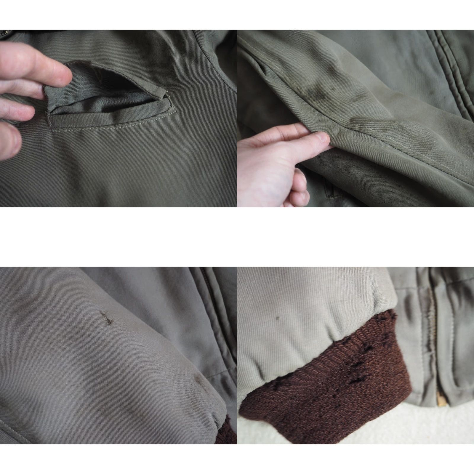 Vintage VINTAGE Gray Brown Gabardine Rockabilly Conmar Zip Crop Bomber Jacket Mens L Size US L / EU 52-54 / 3 - 9 Thumbnail