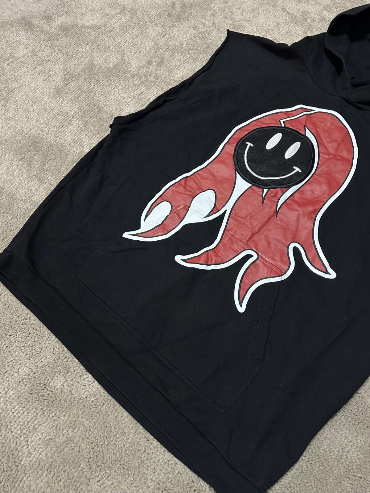 Raf Simons SWEATSHIRT RAF SIMONS OVERSIZED SLEEVLESS HOODIE Sz L Size US L / EU 52-54 / 3 - 3 Thumbnail