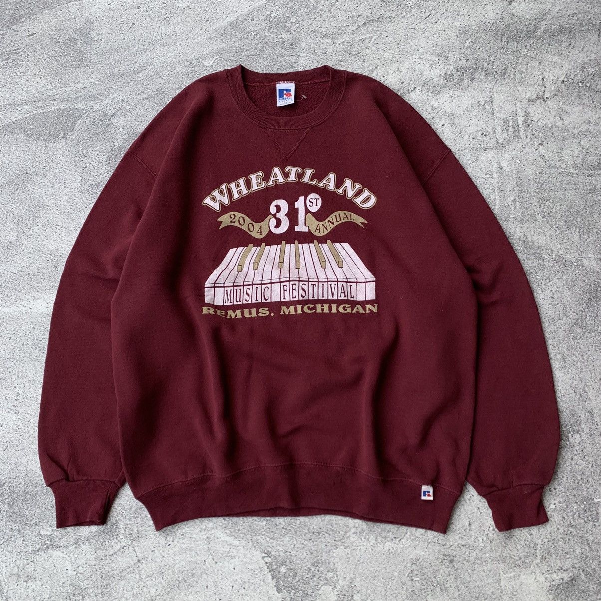 Russell Athletic Vintage 90’s Russell Wheatland music Festival Sweatshirt Size US XL / EU 56 / 4 - 1 Thumbnail