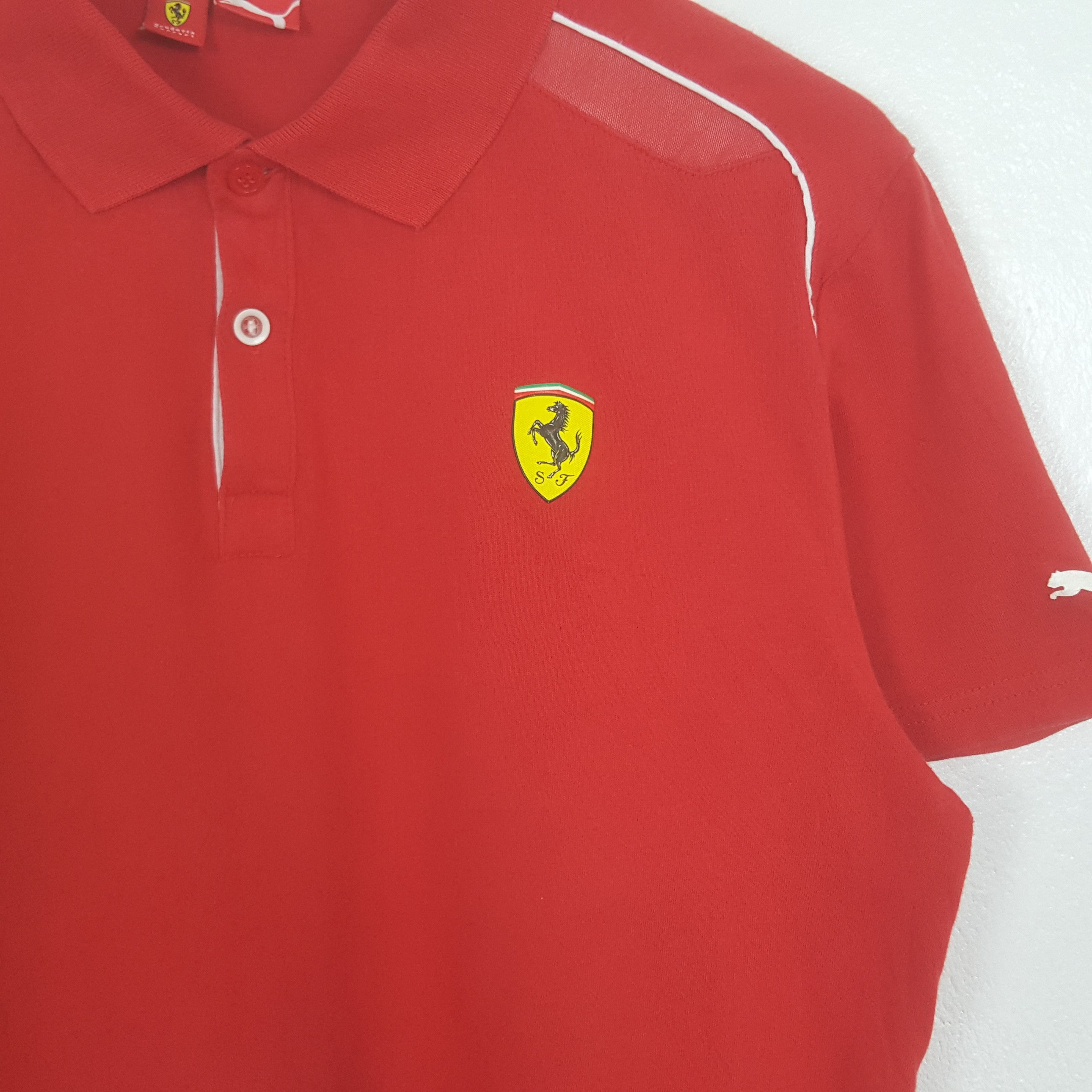 Puma Vintage PUMA Scuderia Ferrari Racing Motosport Polos C319N78 Size US M / EU 48-50 / 2 - 2 Thumbnail