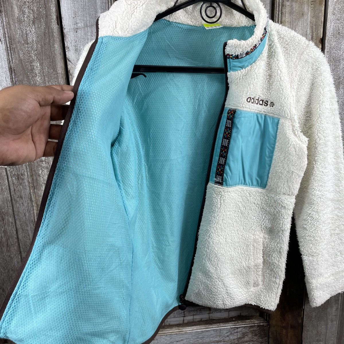Adidas × Vintage Vintage Adidas Fleece Jacket Size M / US 6-8 / IT 42-44 - 4 Thumbnail