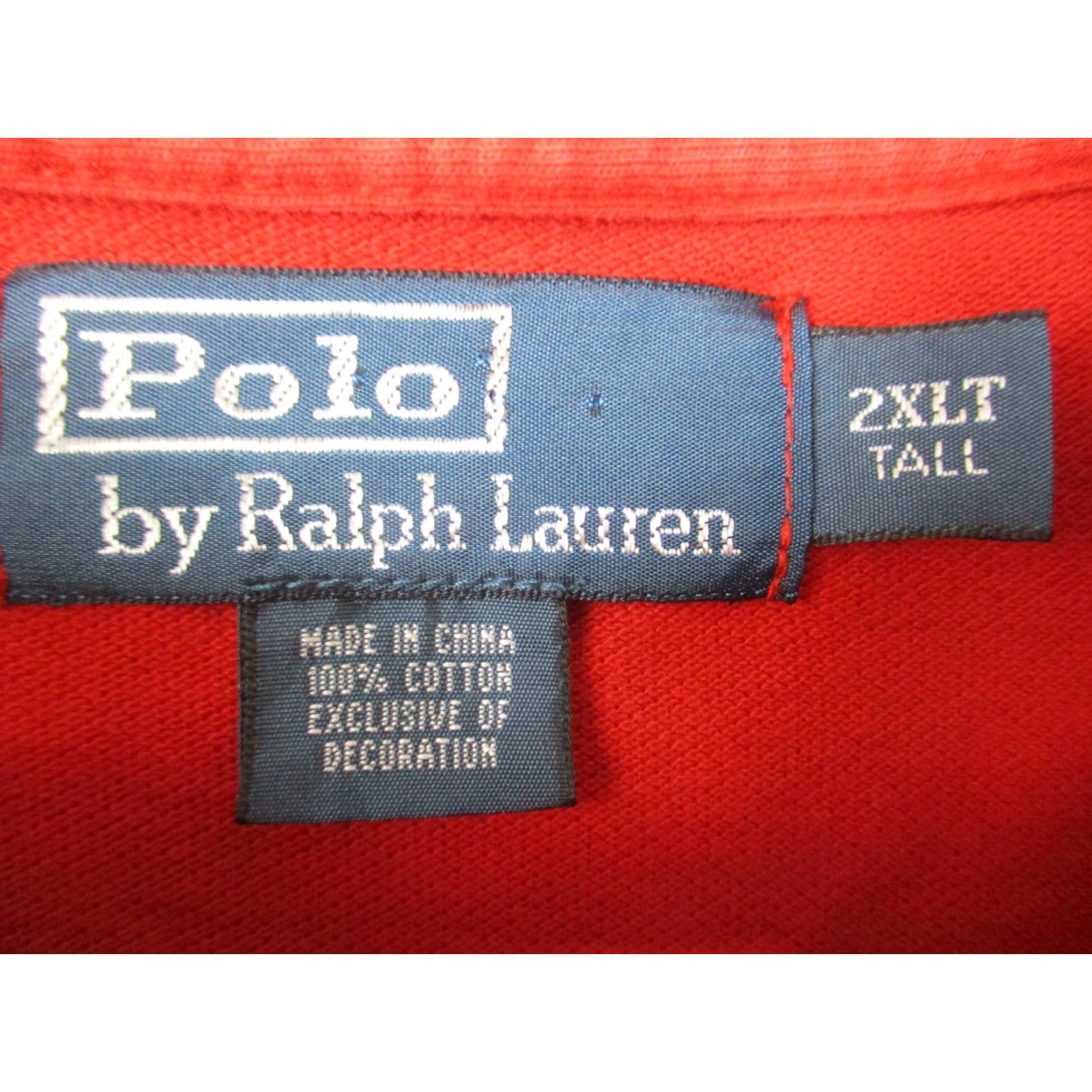 Polo Ralph Lauren Polo Ralph Lauren Shirt 2XLT Men Red Short Sleeve Pony Logo Pocket Size US XXL / EU 58 / 5 - 3 Thumbnail
