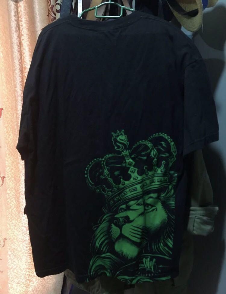Obey Vintage Obey collection Big Print Lion Rasta Tshirt Size US XL / EU 56 / 4 - 3 Thumbnail