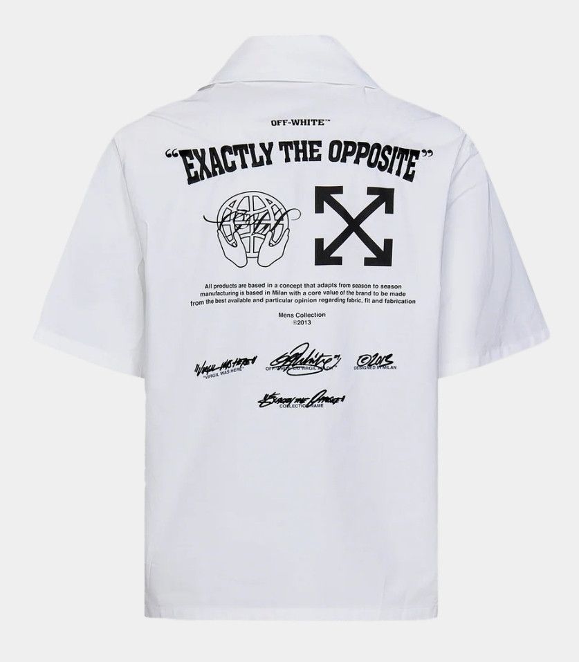 Off-White Exactly Opposite camp collar shirt Size US XL / EU 56 / 4 - 2 Thumbnail