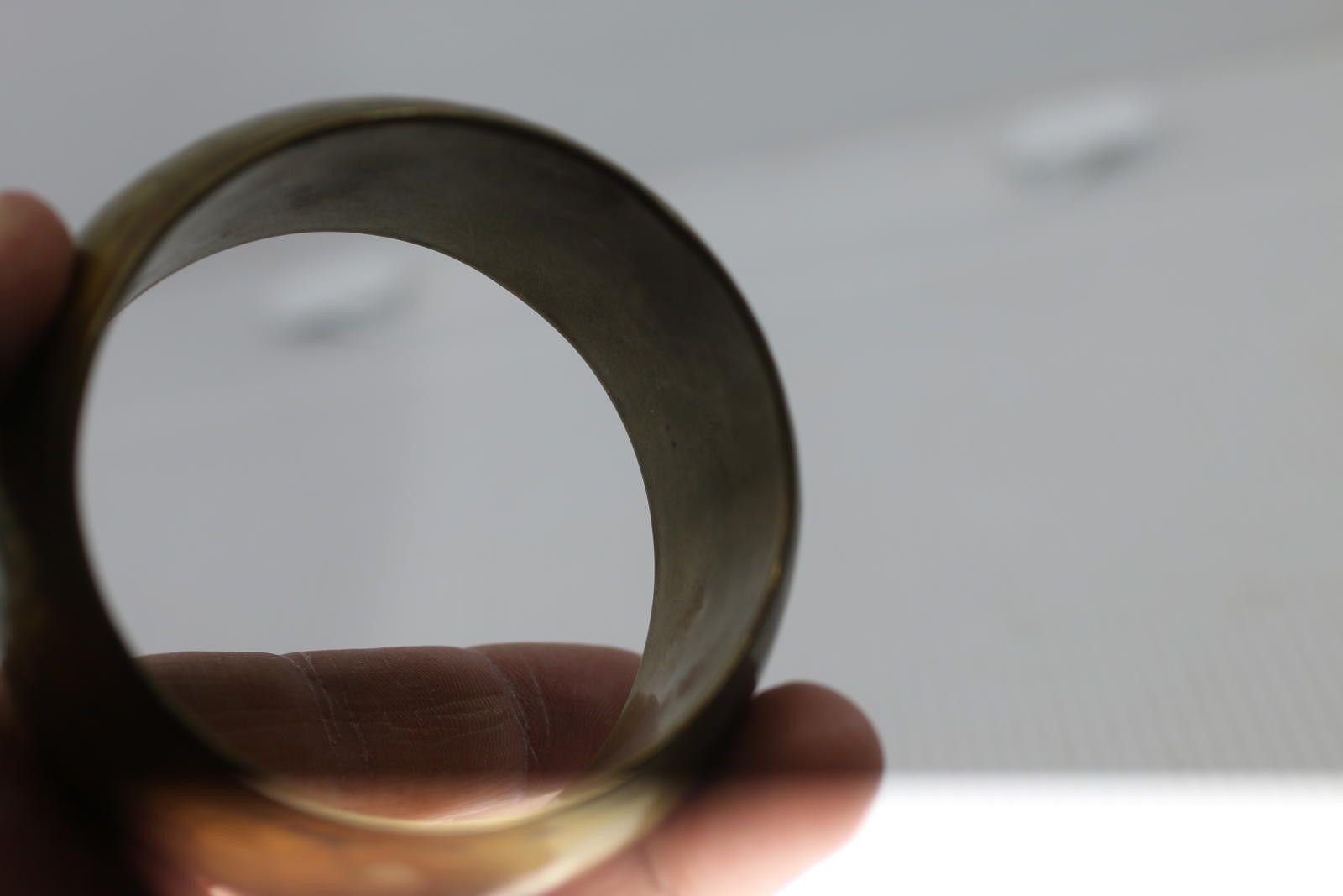 The Unbranded Brand Vintage Wide Hammered Brass Bangle Bracelet Boho Jewelwey Size ONE SIZE - 7 Thumbnail