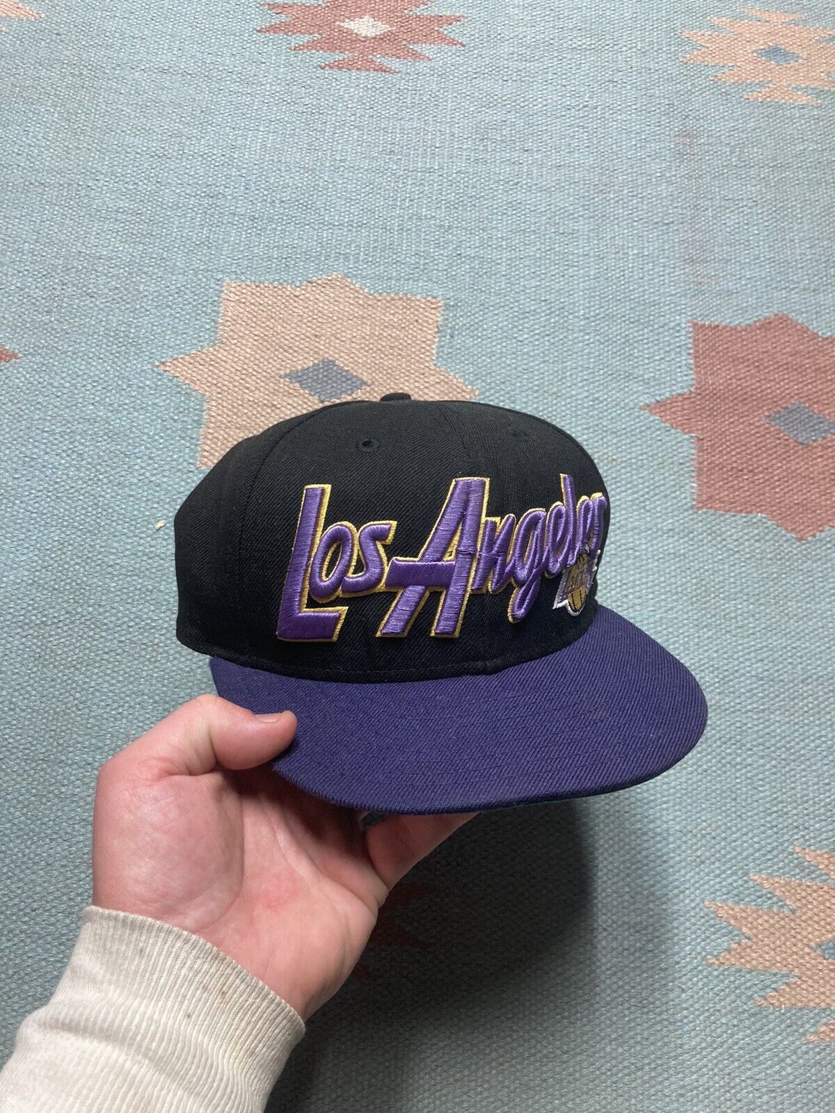 Mitchell & Ness × Vintage Mitchell Ness hat Los Angeles lakers hardwood classics wool Size ONE SIZE - 1 Thumbnail