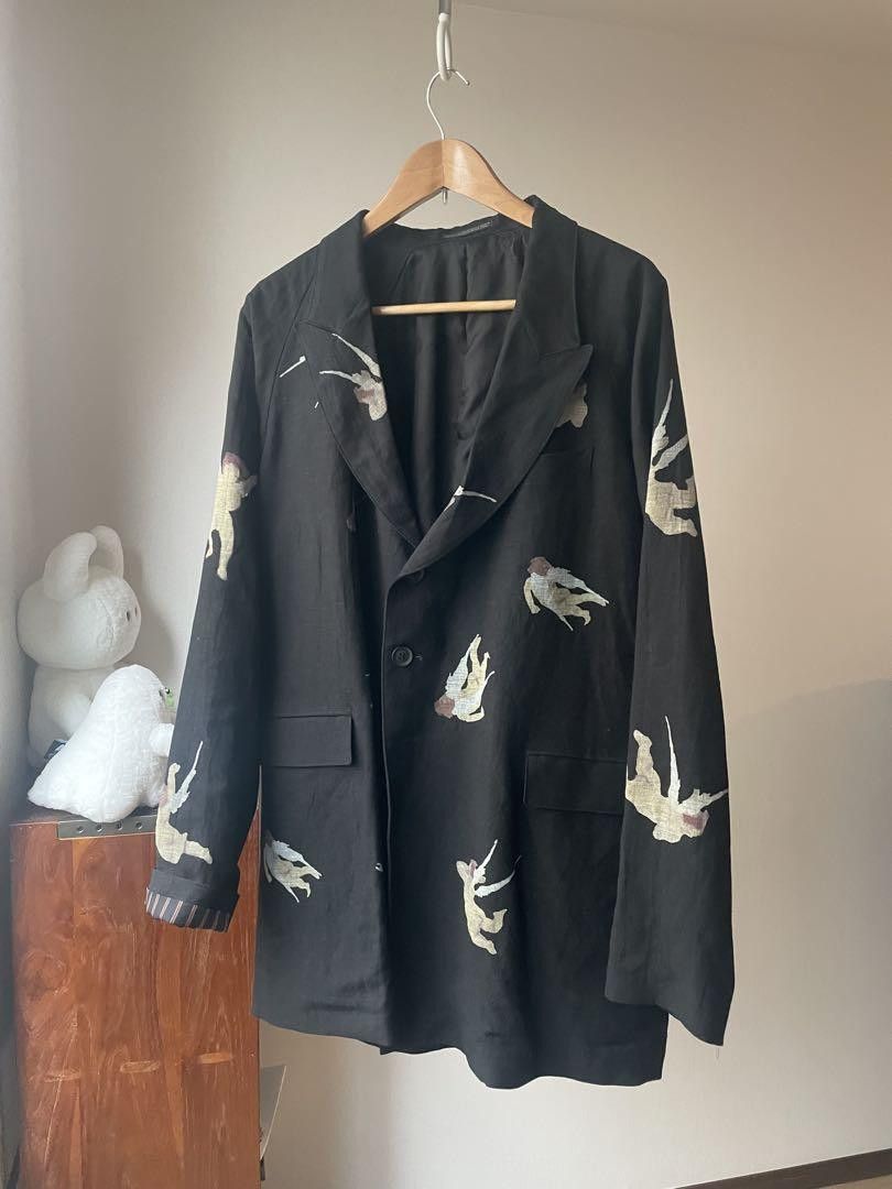 Yohji Yamamoto POUR HOMME 24ss Double Front Angel Jacket Size US L / EU 52-54 / 3 - 3 Thumbnail