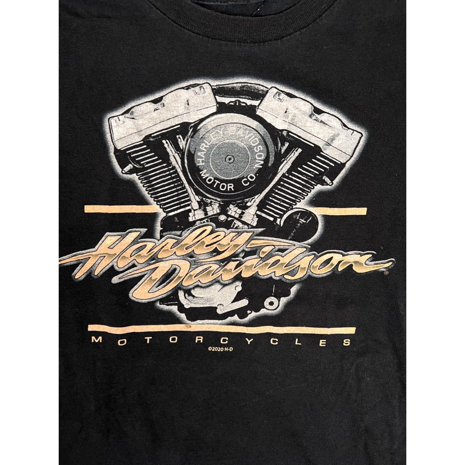 Harley Davidson VINTAGE Harley-Davidson T-Shirt Mens Large Black Short Sleeve Crew Neck Graphic Print Snake Twin Falls Idaho Mens Size US L / EU 52-54 / 3 - 4 Thumbnail