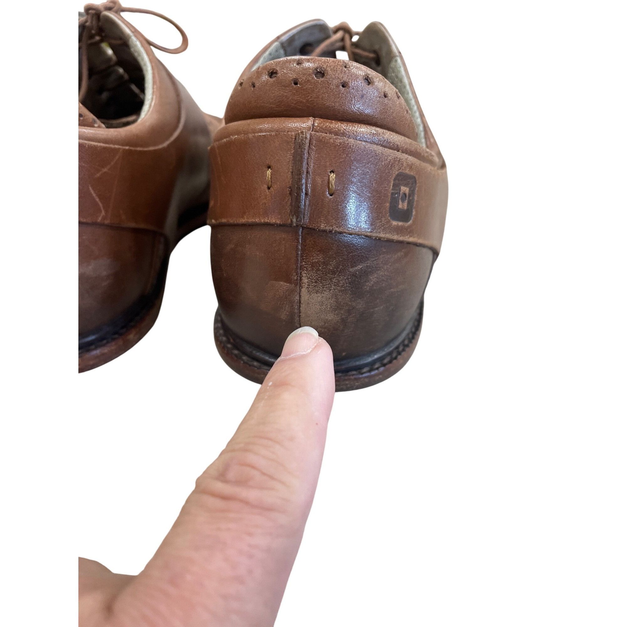 TSUBO Tsubo Mens Brown Leather Cap Toe Oxford Dress Shoes Size 12 Size US 12 / EU 45 - 13 Thumbnail