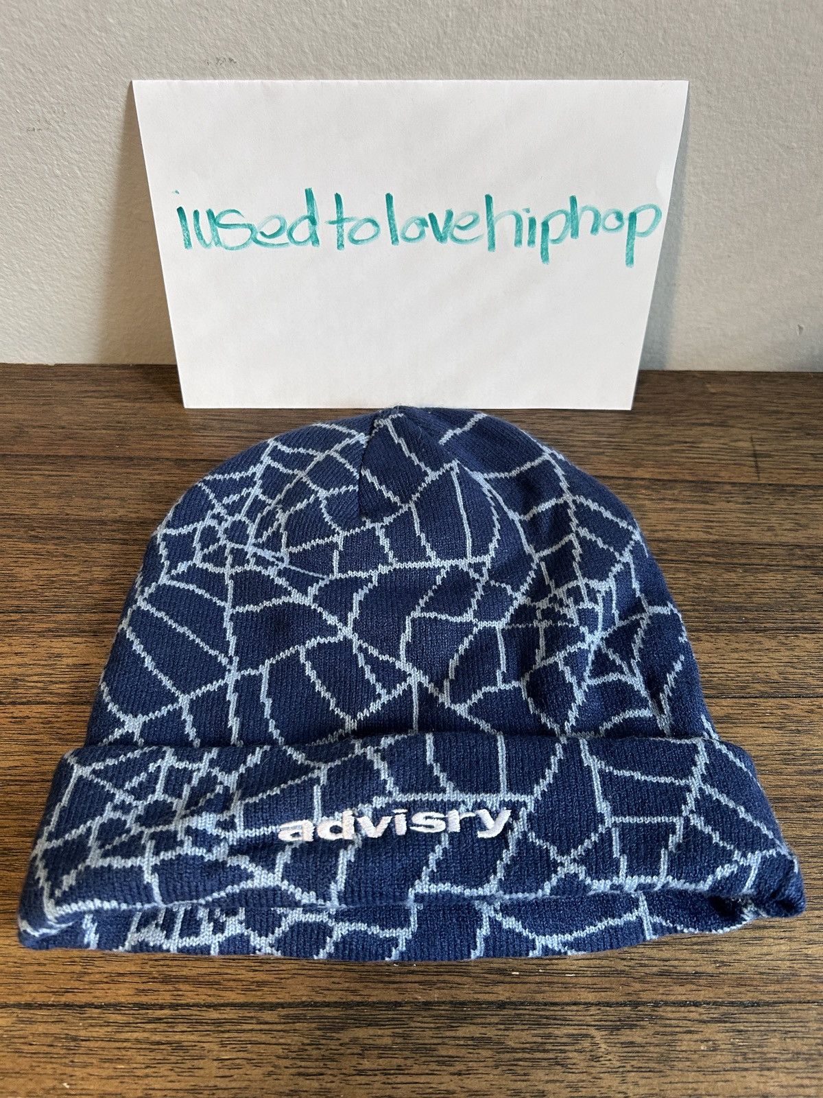 Advisry Clothing Advisry Spiderweb Blue Beanie Size ONE SIZE - 1 Thumbnail