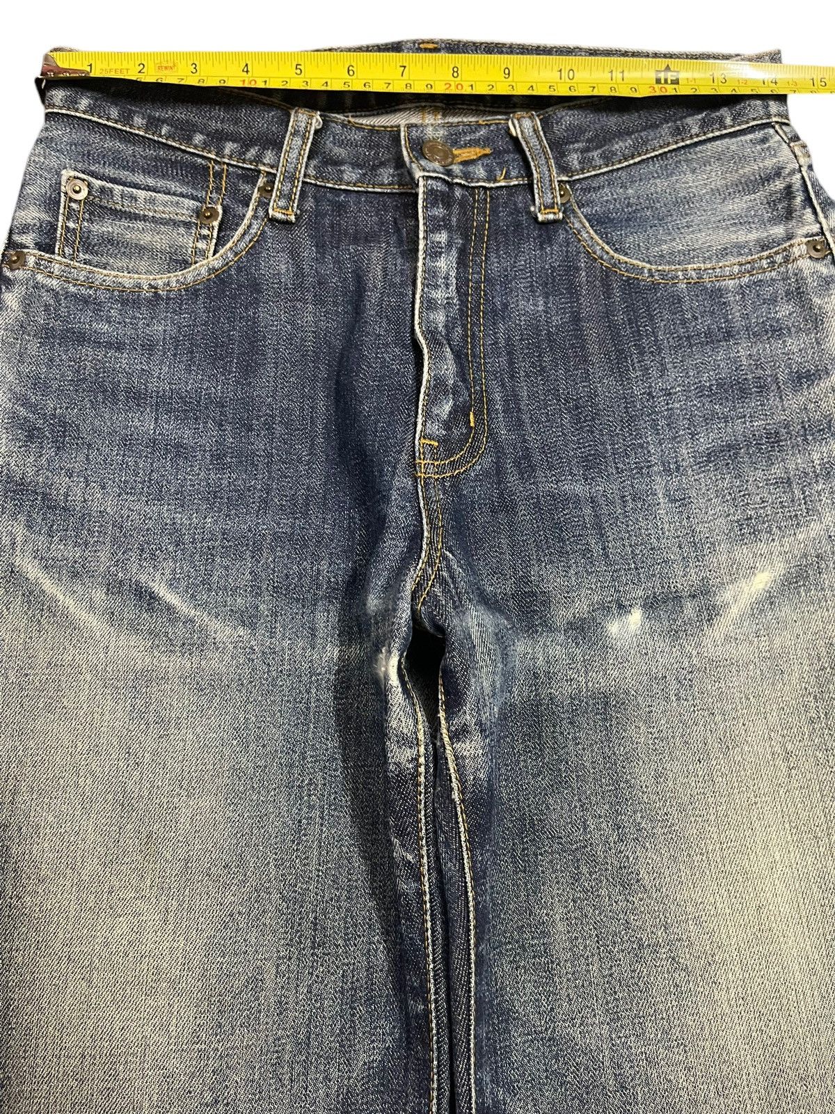 Uniqlo Vintage Japanese Uniqlo Blue Faded Wash Baggy Jeans Size US 28 / EU 44 - 11 Thumbnail