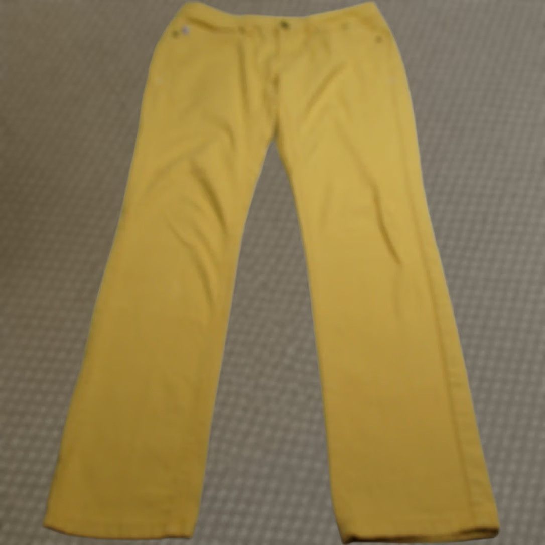 Vintage Stio Pants Womens 6 Yellow Canvas Stretch Straight Leg 30X28 Nylon? Size 28" / US 6 / IT 42 - 1 Thumbnail