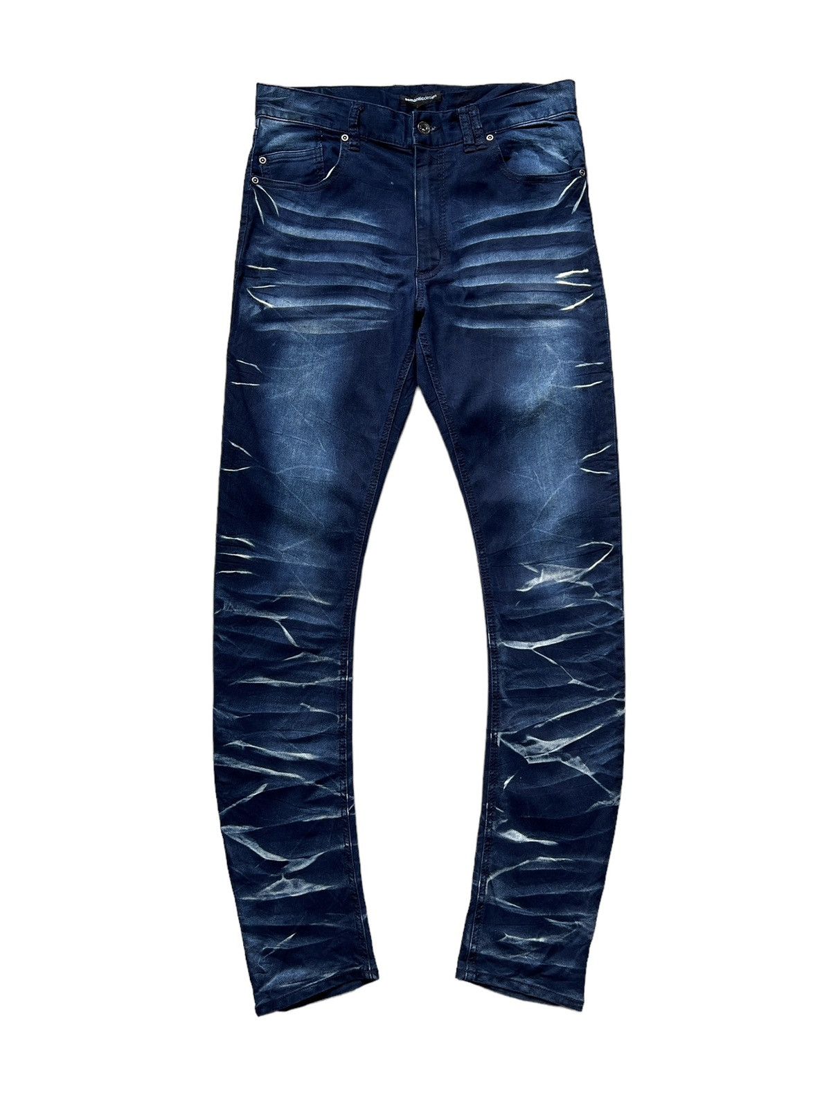 Semantic Design 🇯🇵 J-Shaped Claw Mark Skinny Jeans