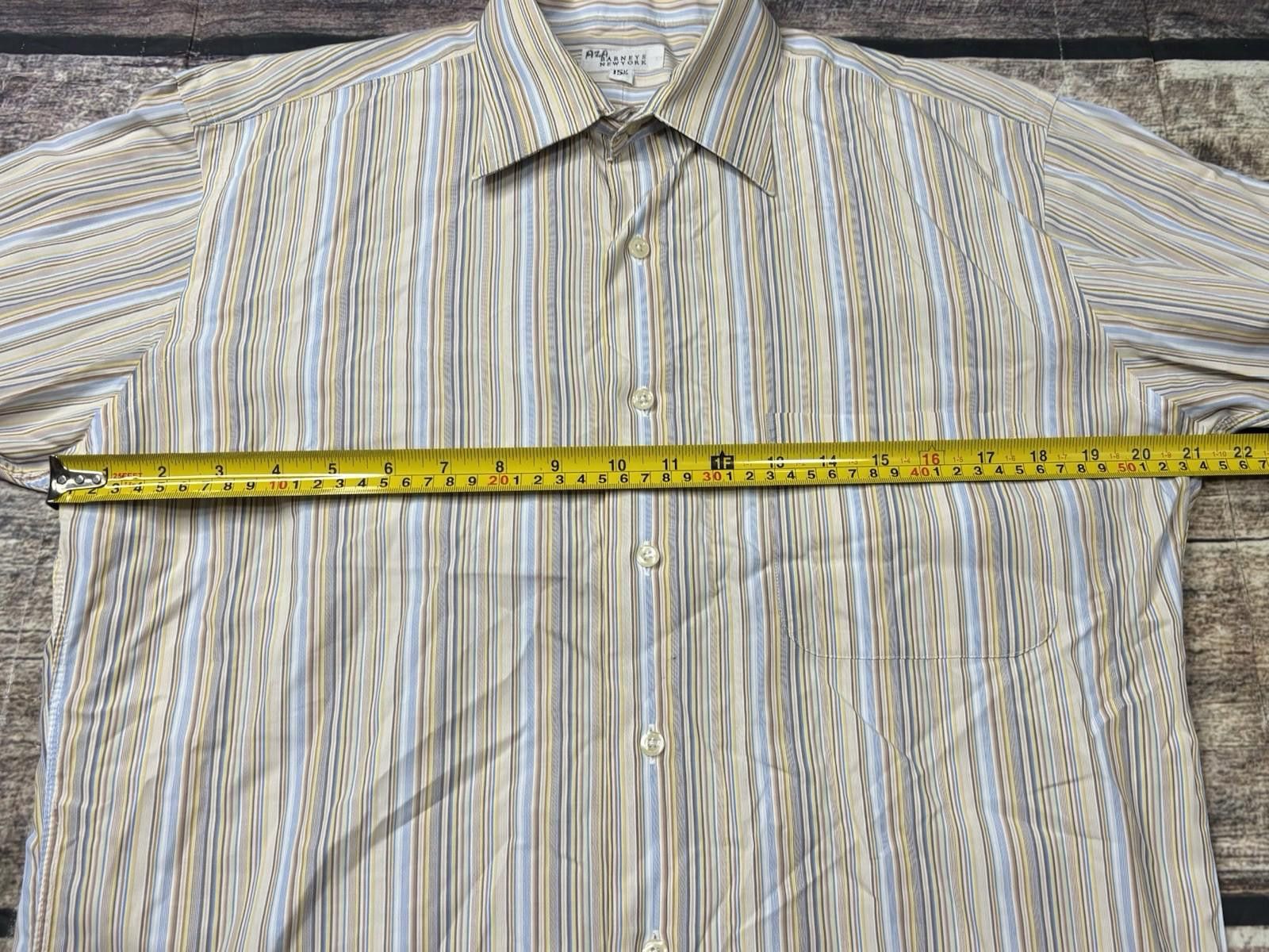 Barneys New York Barneys New York Shirt Mens 15.5 Medium Long Sleeve Stripes Size US M / EU 48-50 / 2 - 7 Thumbnail