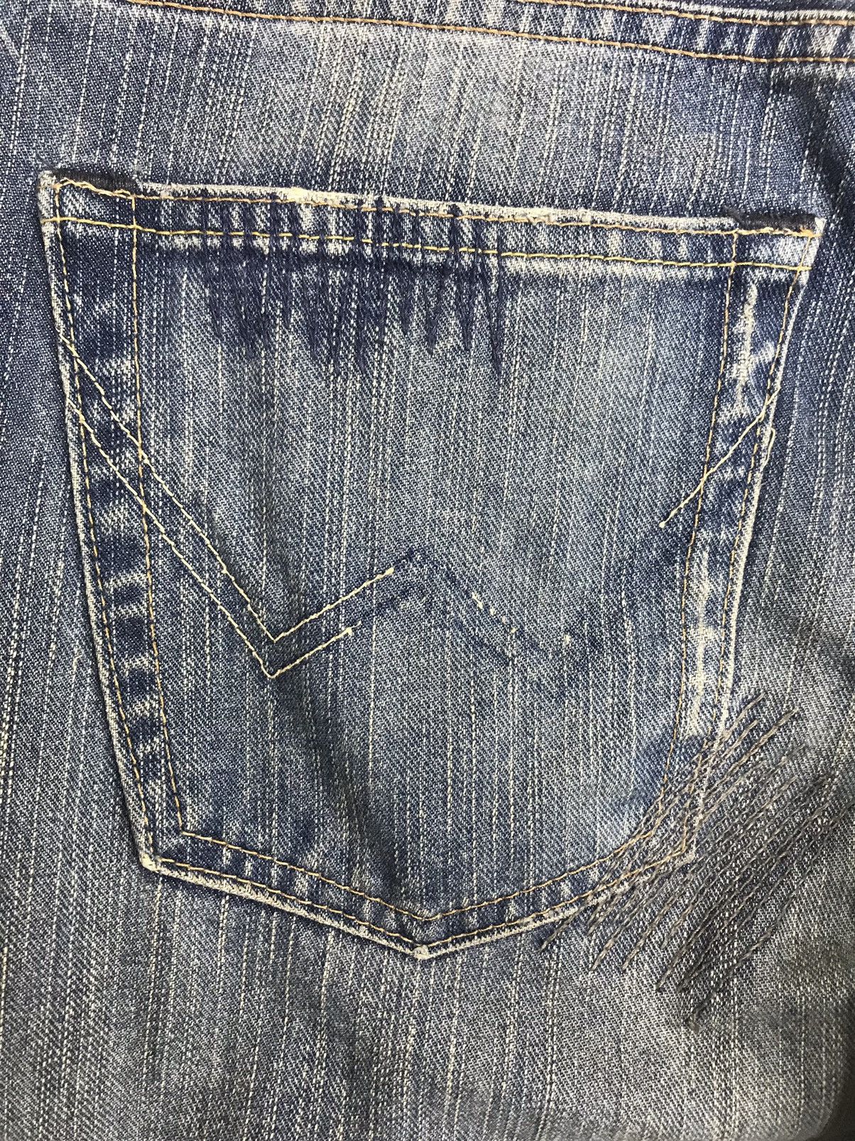 Edwin × Versace 💥FLARE💥 EDWIN DISTRESSED DENIM F48 Size US 31 - 14 Thumbnail