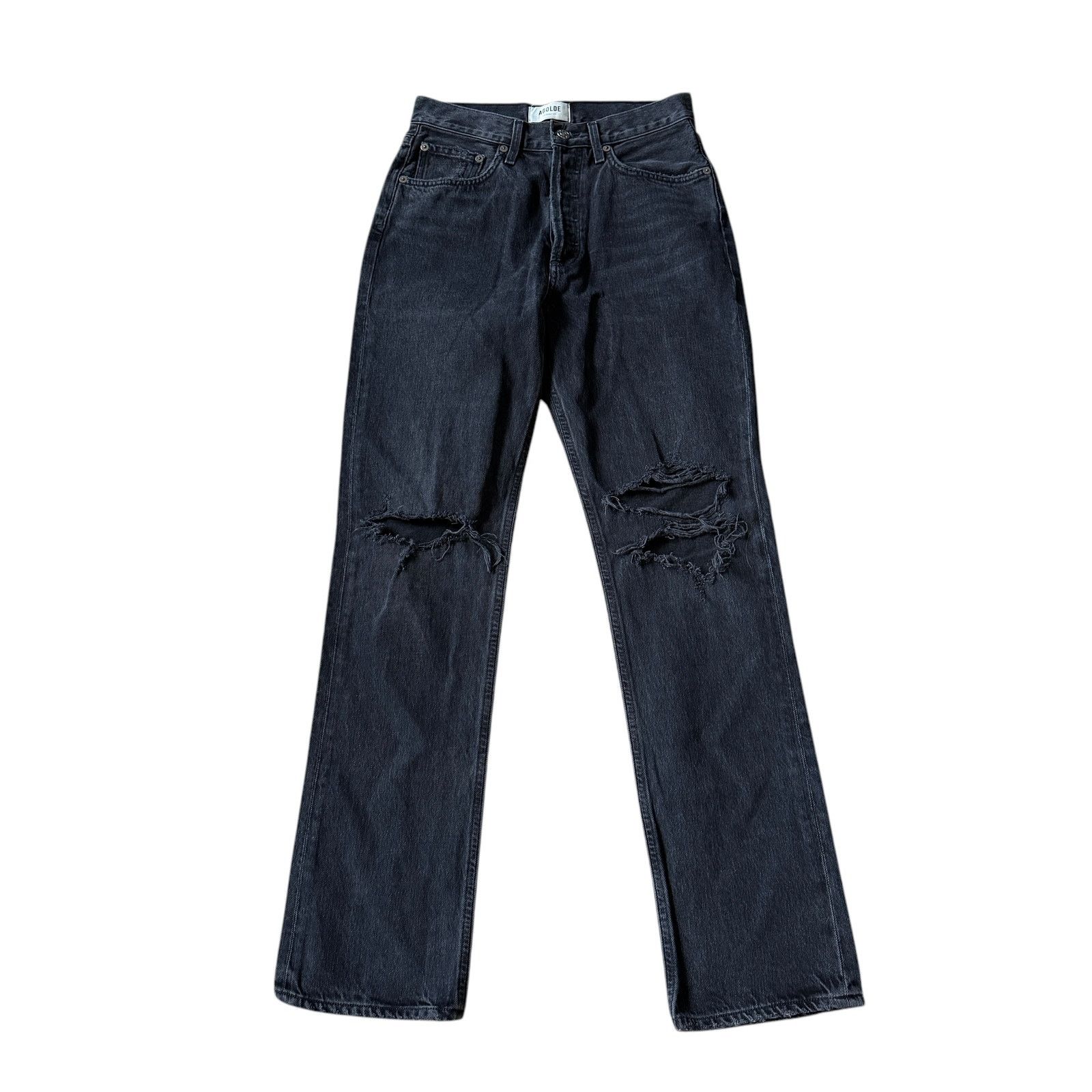Agolde AGOLDE Lana Mid Rise Vintage Straight Jean Disorder Wash Size 25" / US 0 / IT 36 - 2 Thumbnail