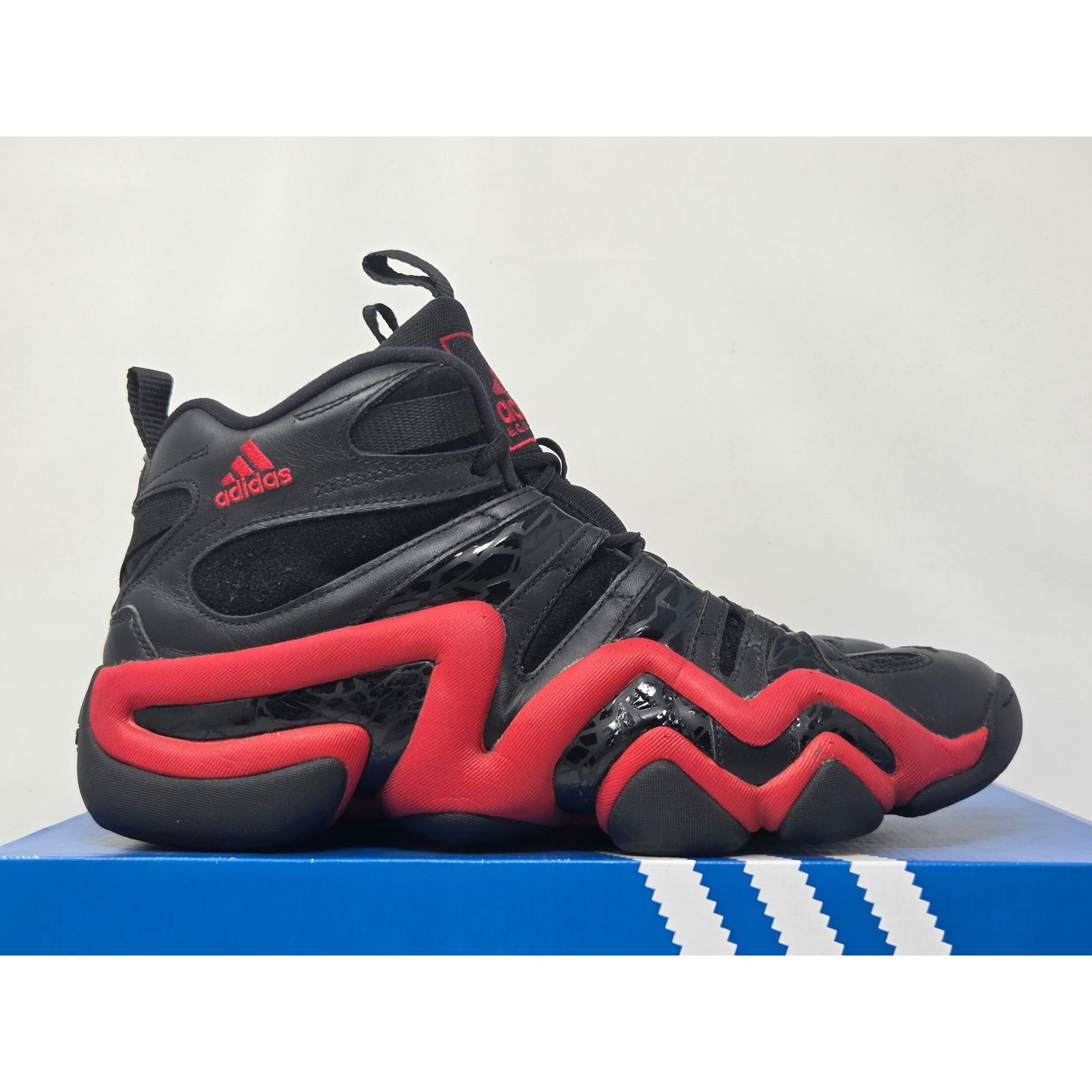 Adidas Adidas Crazy 8 BLACK RED D74581 Size 10 WORN Size US 10 / EU 43 - 5 Thumbnail