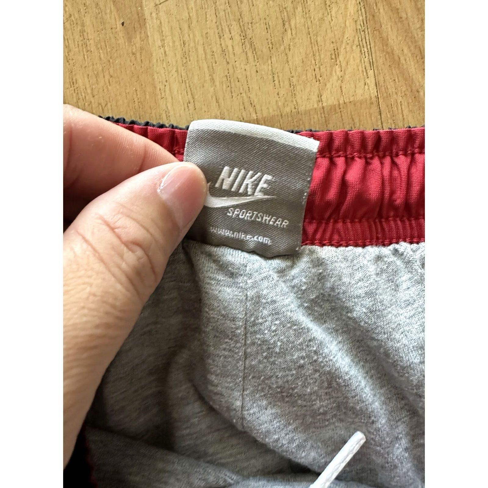 Nike VINTAGE Nike Lined Athletic Pants Mens Small Windbreaker Fleece Swoosh 90s Y2K Size US 29 - 5 Thumbnail