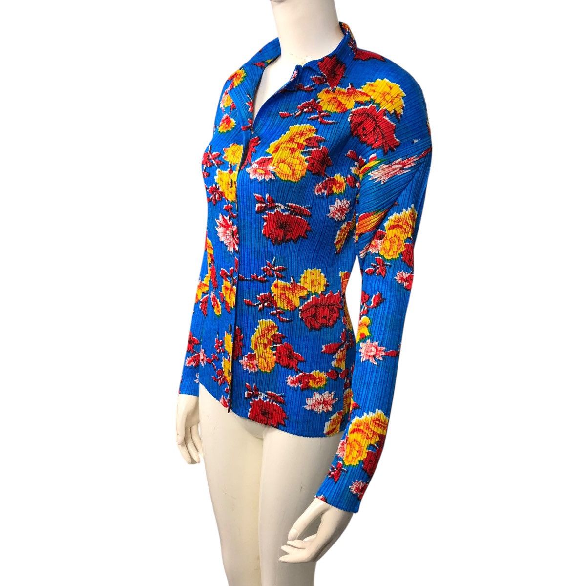 Issey Miyake 🔥VINTAGE PLEATS PLEASE ISSEY MIYAKE BUTTON UPS FLORAL DESIGN Size M / US 6-8 / IT 42-44 - 2 Thumbnail