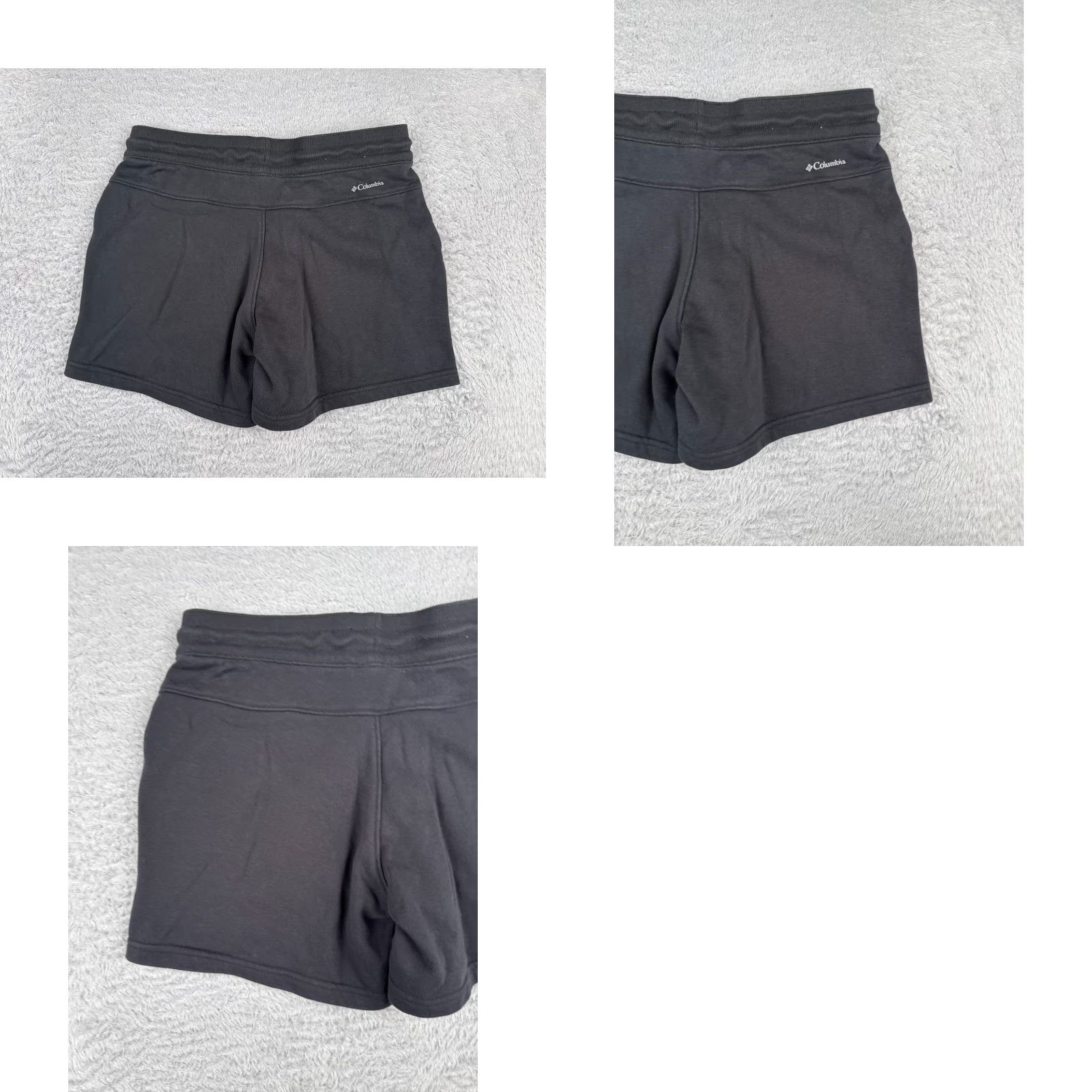 Vintage Columbia Shorts Women Bermuda Activewear Gray Cotton Blend Elastic Waist Zip Pocket Embroidered Logo 5 in Inseam Regular Size L Size 36" / US 14 / IT 50 - 9 Thumbnail