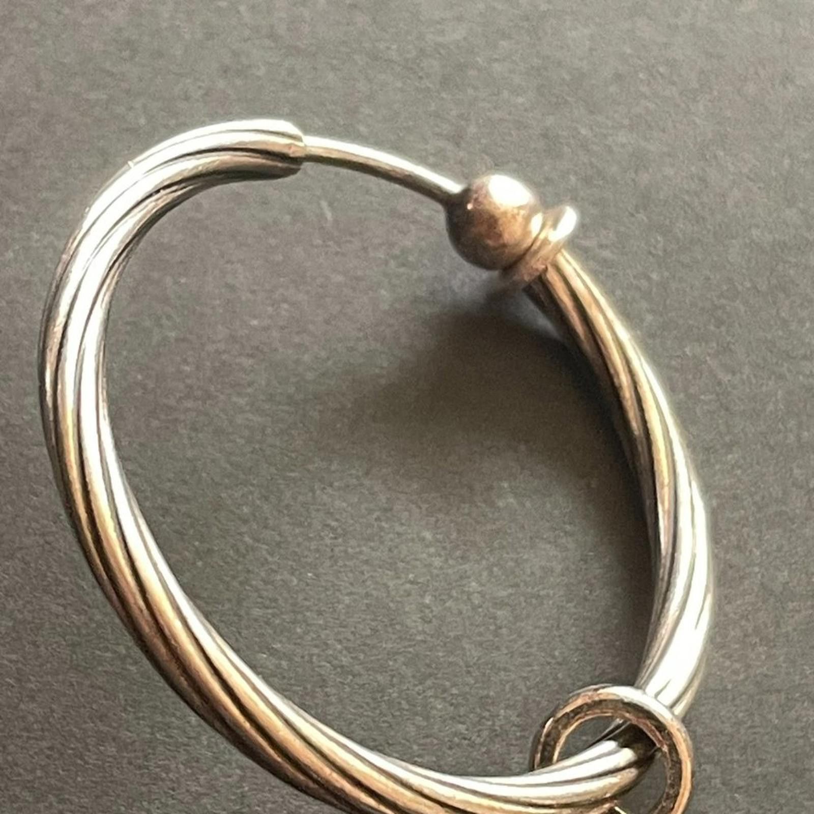 Gucci Gucci Cross Motif Hoop Earrings 703654 Size ONE SIZE - 3 Thumbnail