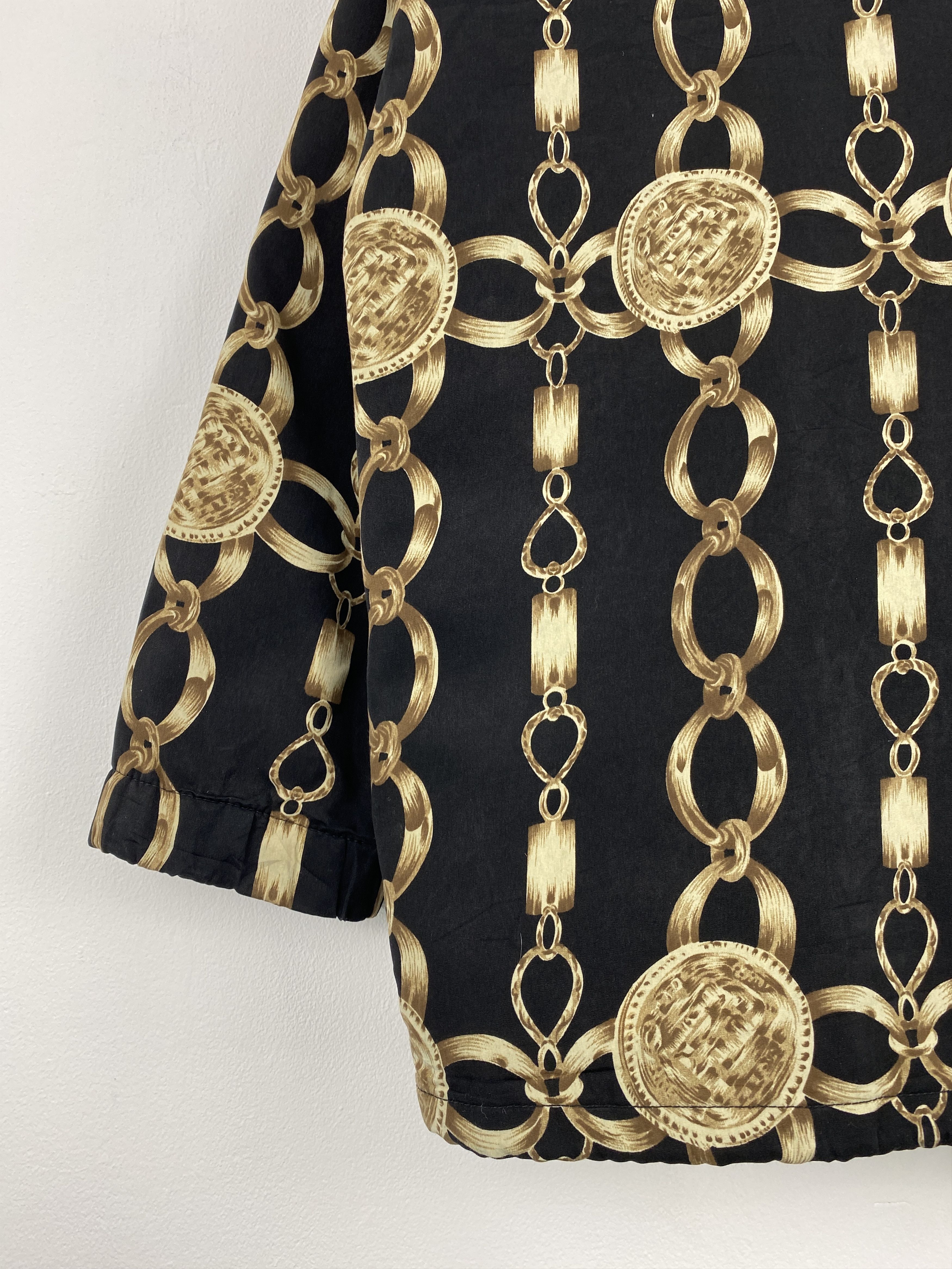 Japanese Brand Vintage Japanese Brand Gold Chain Zipper Up Jacket Size US XL / EU 56 / 4 - 8 Thumbnail