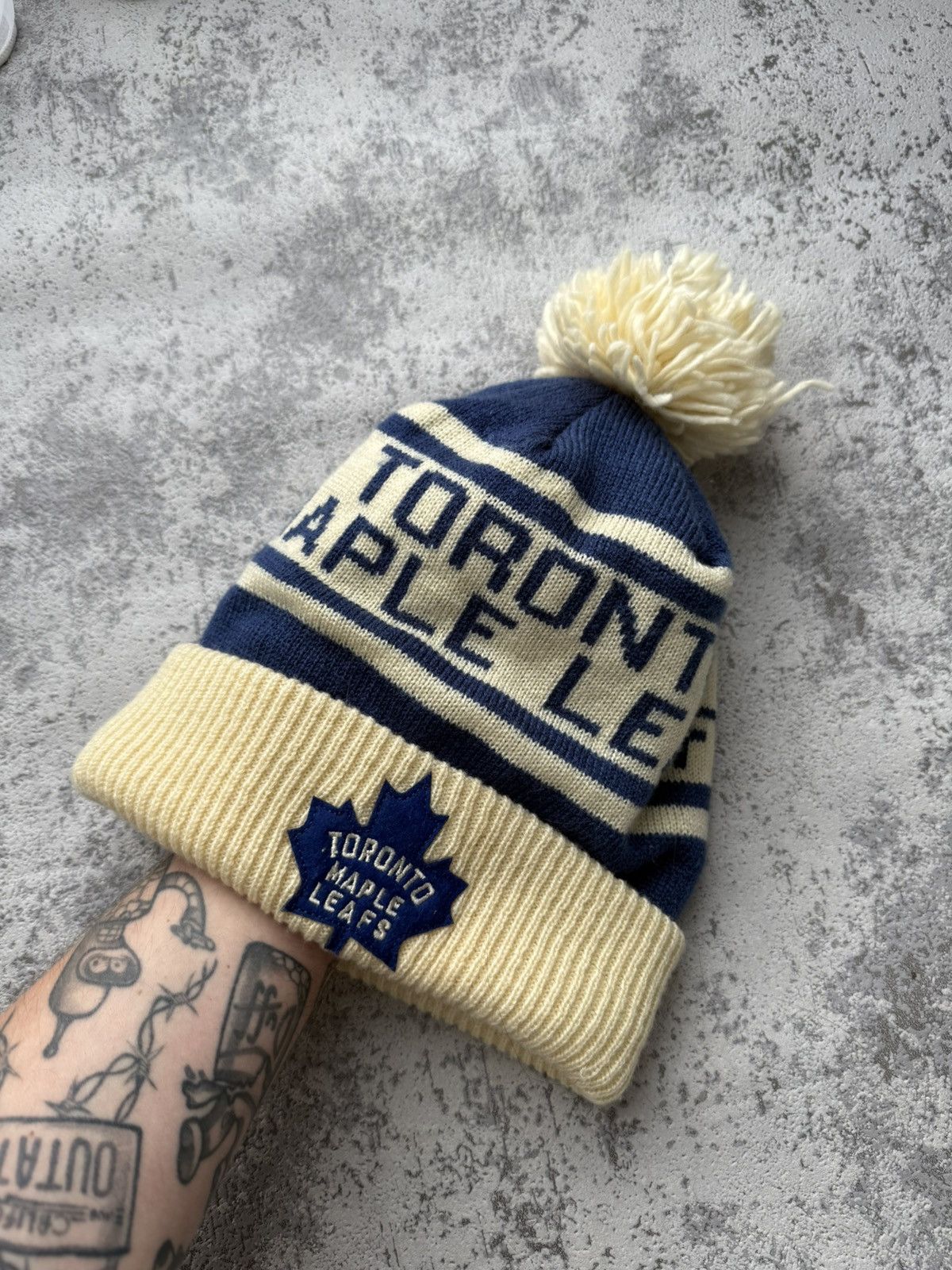 Ccm Toronto Maple Leafs Vintage 90s CCM Winter Hat Size ONE SIZE - 1 Thumbnail
