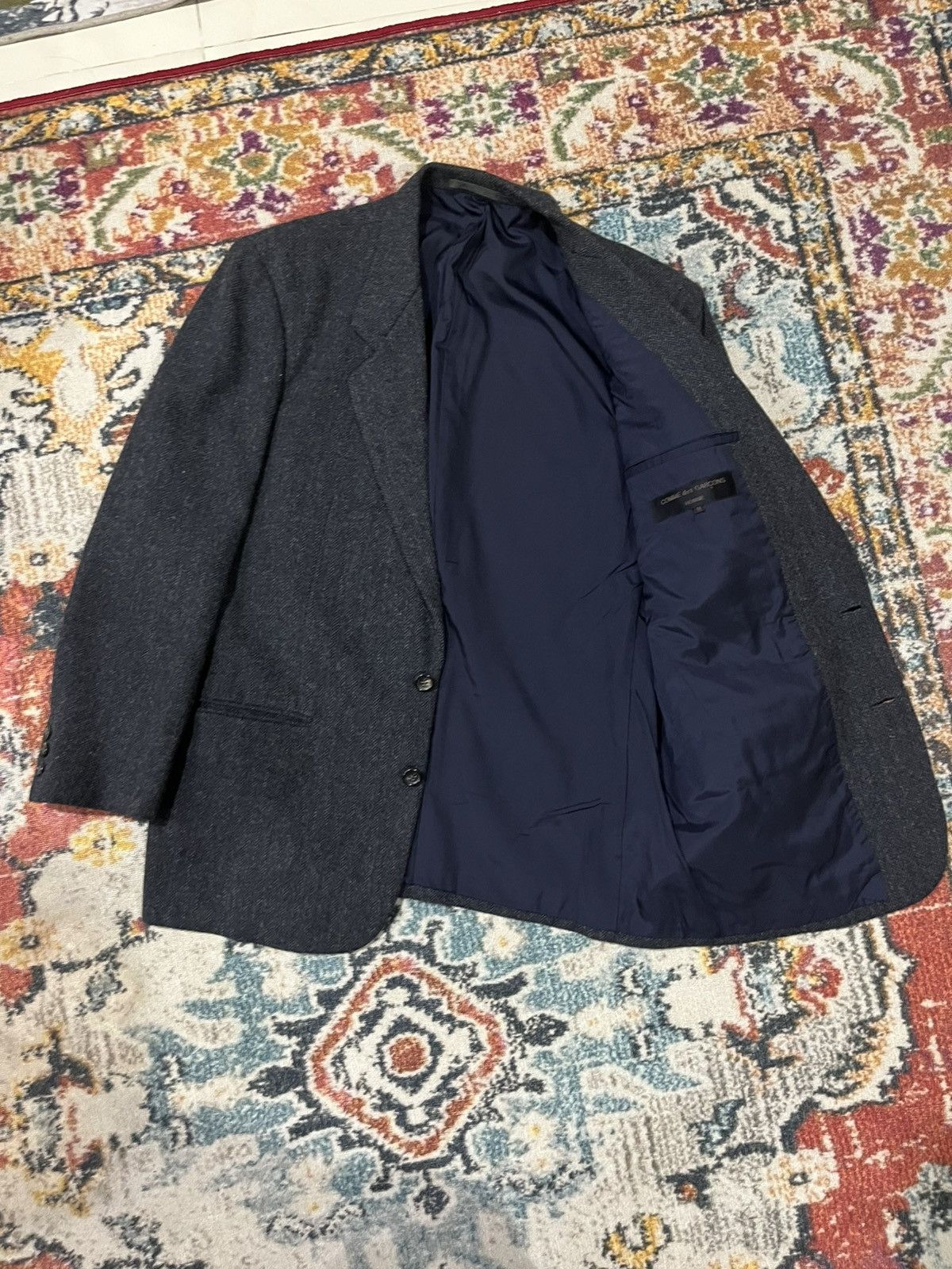 Comme des Garcons Homme × Rei Kawakubo × Vintage Vintage 80s suit comme des garcons homme size M Size 48R - 2 Thumbnail