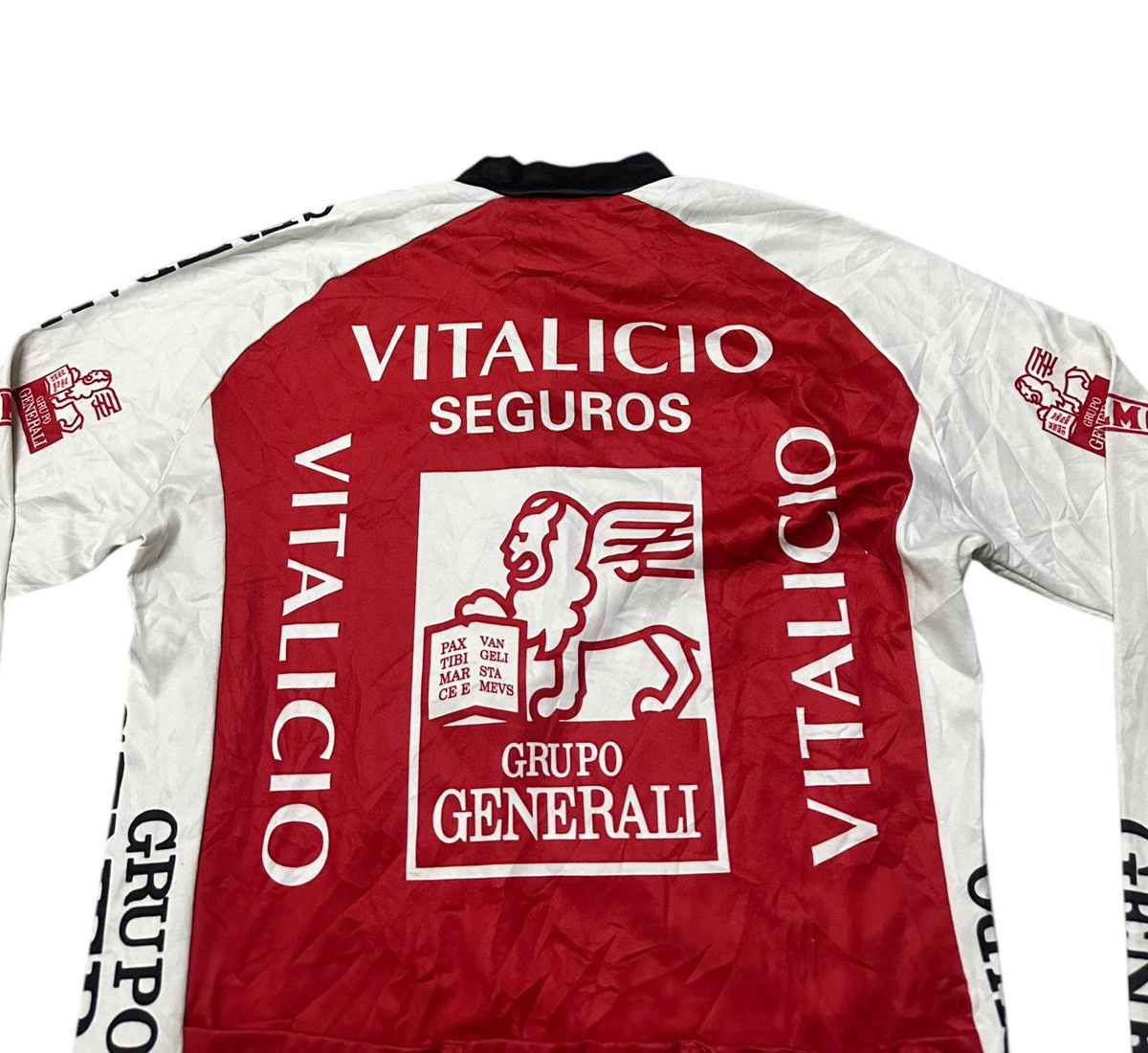 Vintage Retro men Viralicio Seguros jersey bicycle long shirt Size US M / EU 48-50 / 2 - 6 Thumbnail