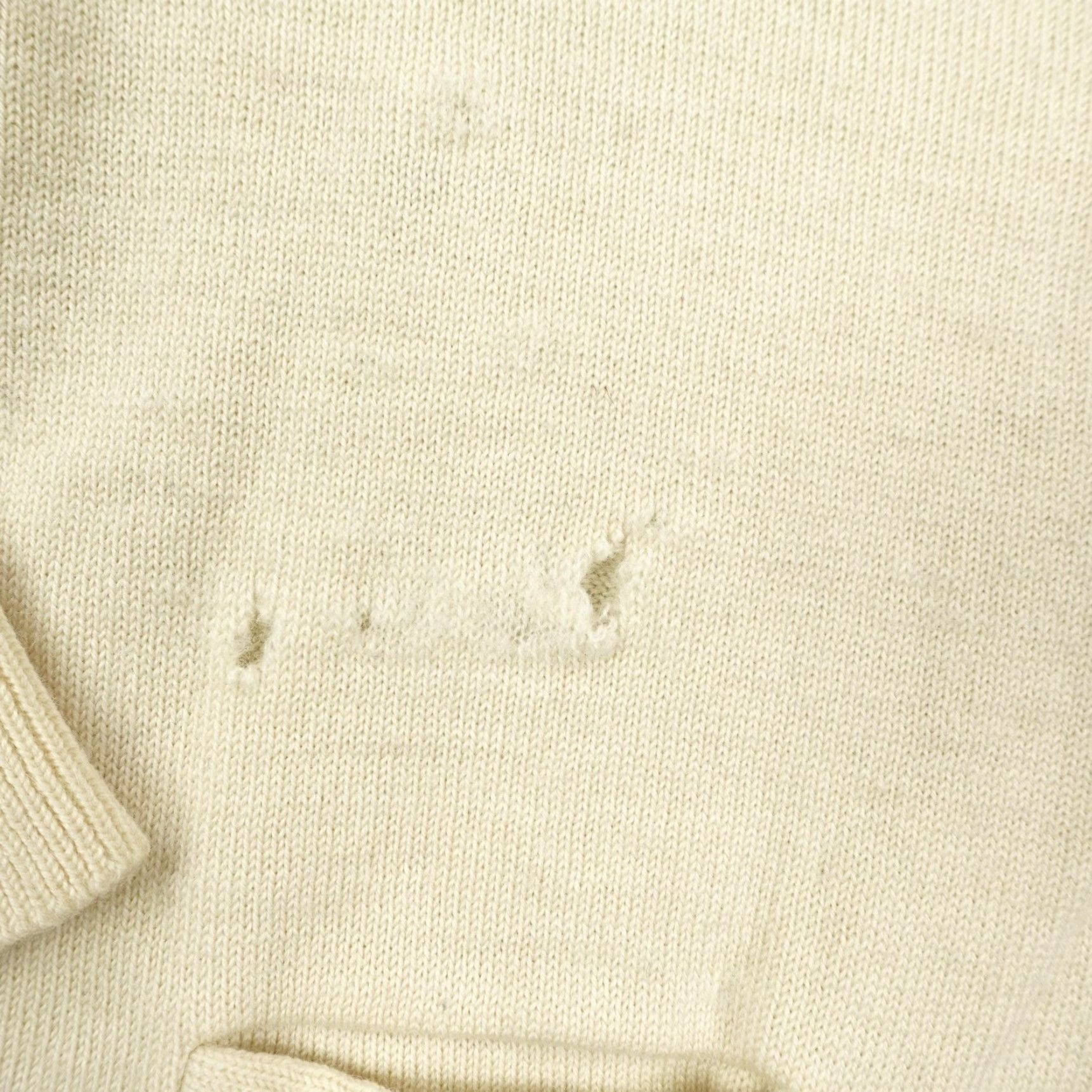 Vintage VINTAGE Jonesknit Cardigan Womens Small Beige Wool Varsity Letterman 50s Pockets Logo Preppy College Womens Size S / US 4 / IT 40 - 4 Thumbnail