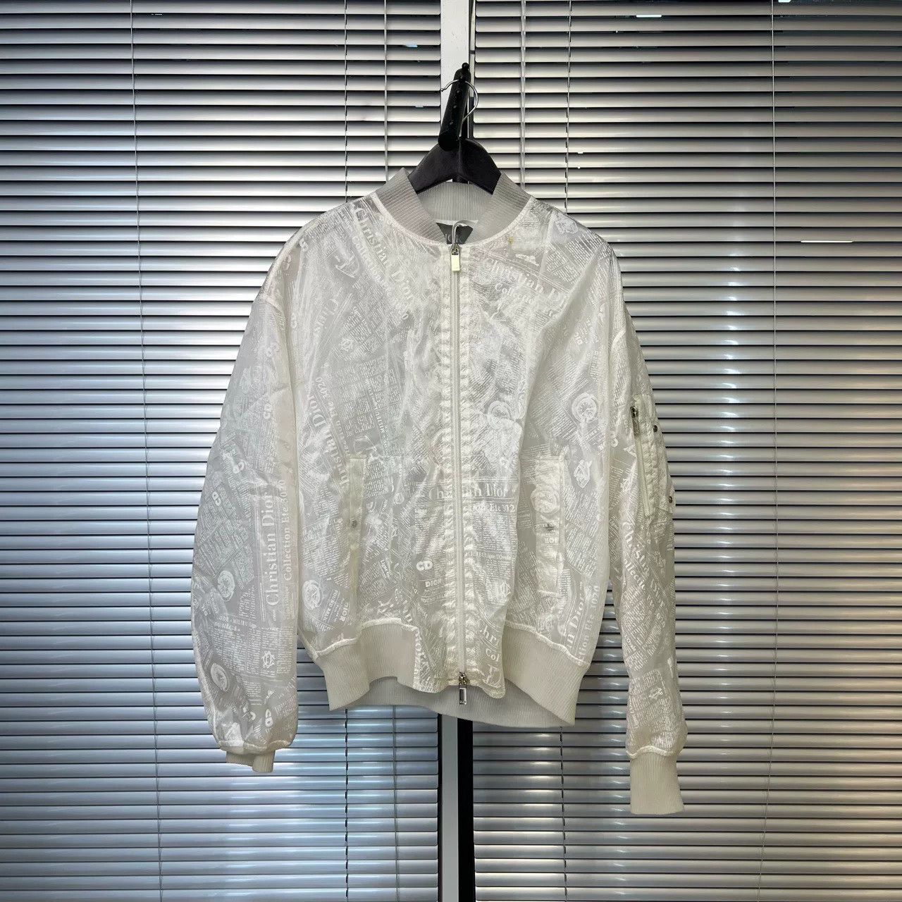 Dior Transparent Logo Print Jacket