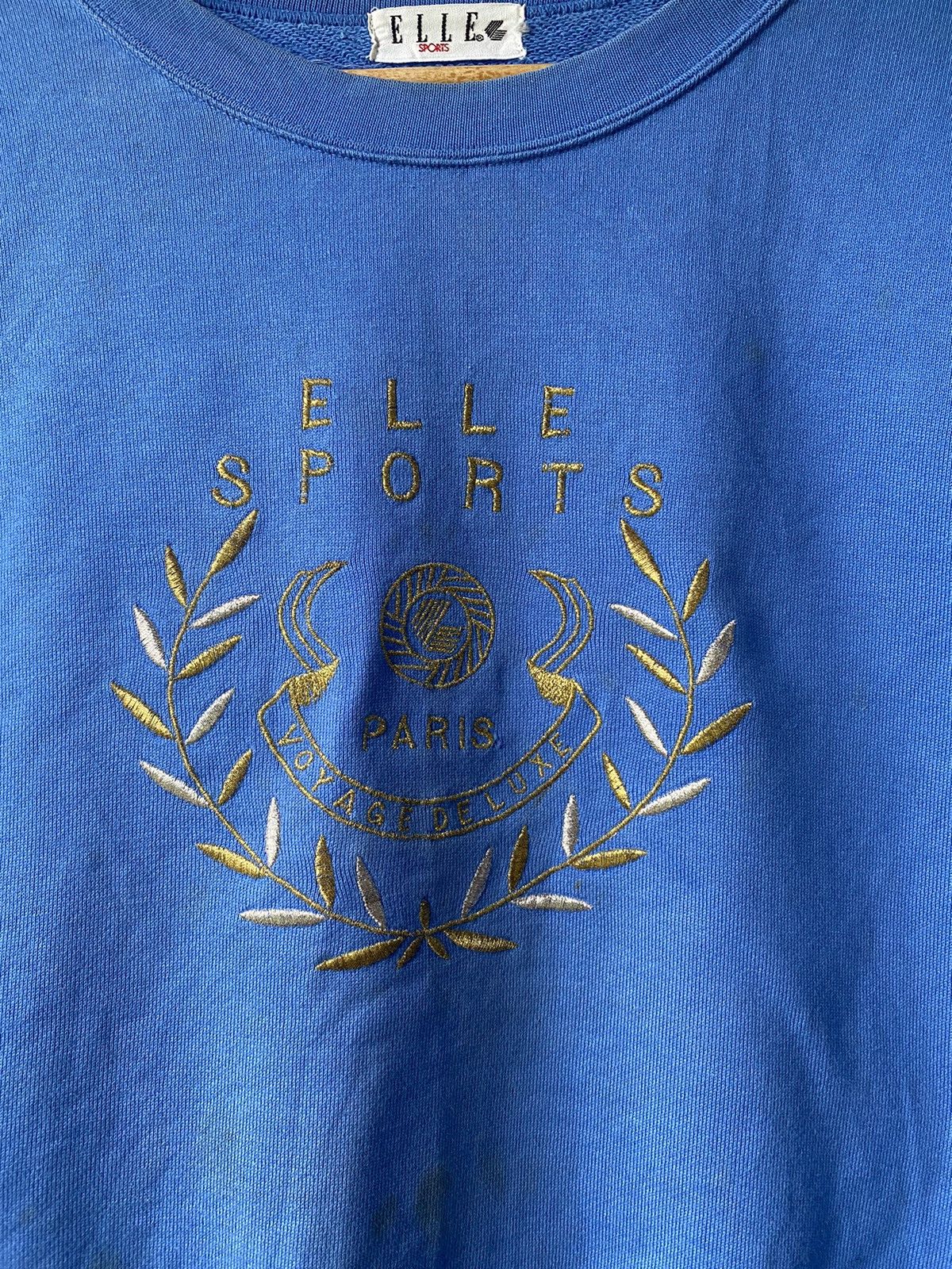 Vintage Elle Sports Embroidery Sweatshirt 90s 80s Size S / US 4 / IT 40 - 5 Thumbnail