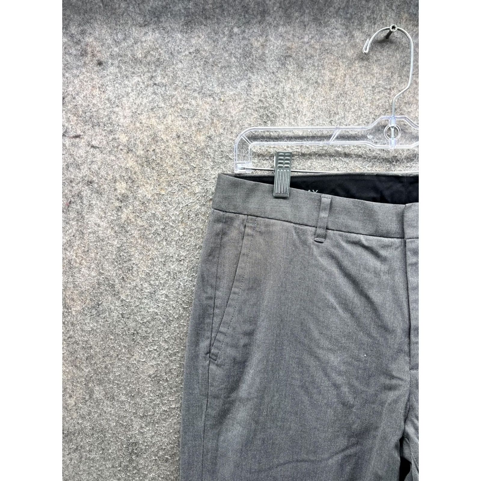 Bonobos Bonobos Pants Mens 32x30 Gray Chino Stretch Slim Fit Tapered Office Casual Flat Front Pockets Size US 32 / EU 48 - 7 Thumbnail