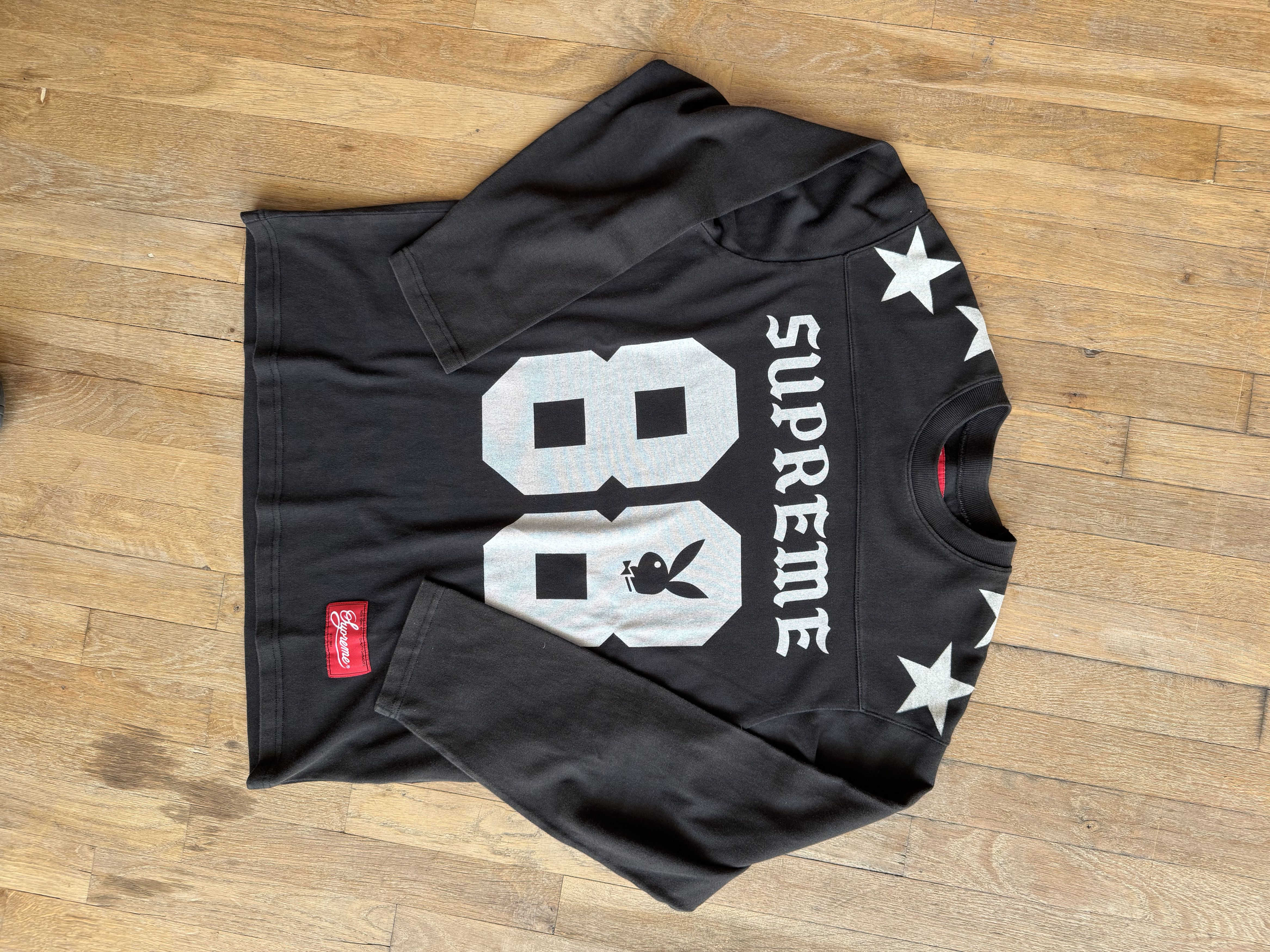 Supreme Playboy L/S Football Top Black